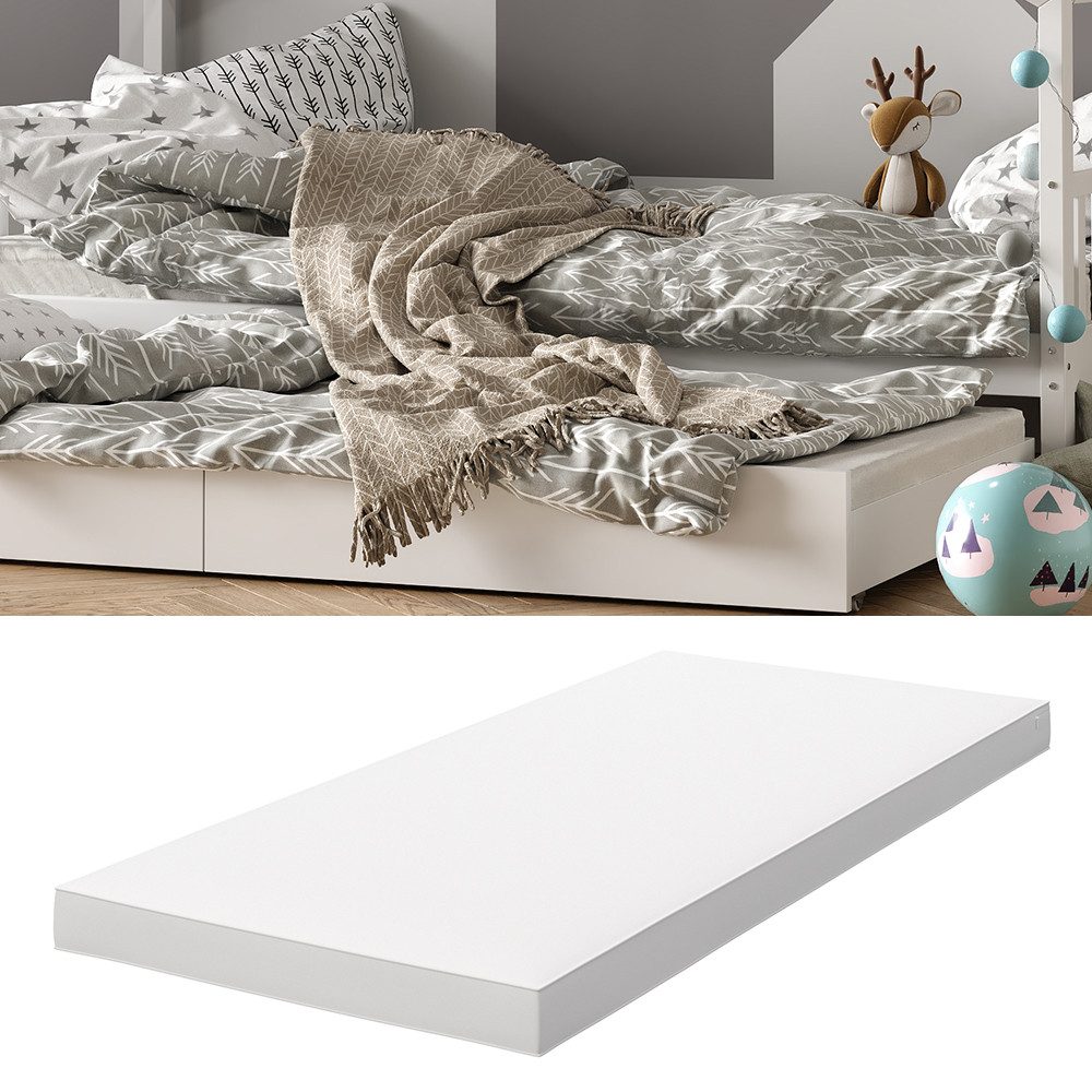 Kindermatratze, Weiß, 90 x 200 cm, günstig online kaufen