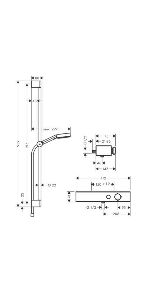 Thumbnail - hansgrohe Duschsystem