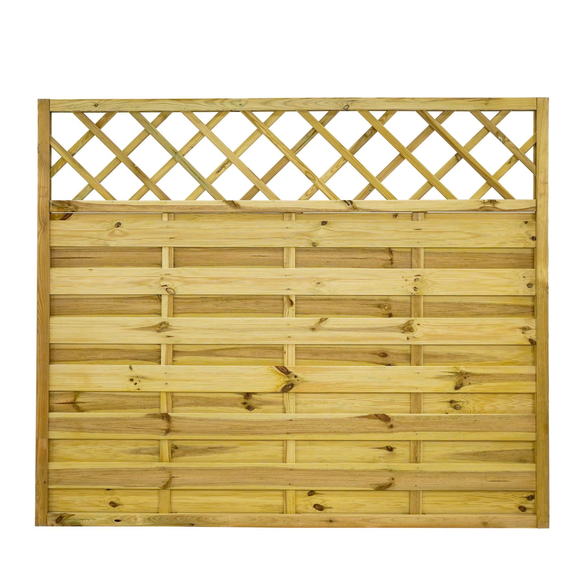 GartenLand Zaun Dichtzaun Vario gerade mit Rankgitter Kiefer – Kesseldruckimprägniert, (Set, Ohne Pfosten)