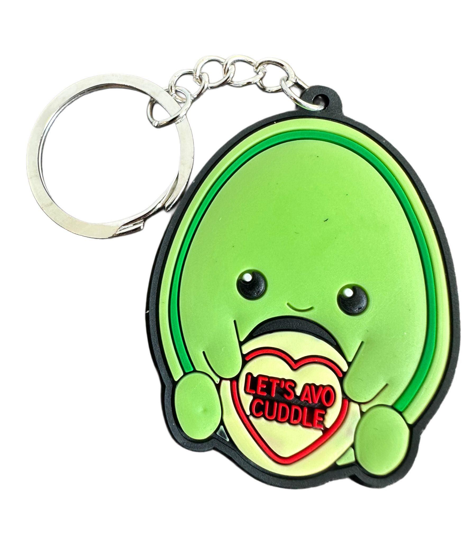 Schlüsselanhänger Schlüsselanhänger Kinder Mini Anhänger keychain Love Hearts Avocado