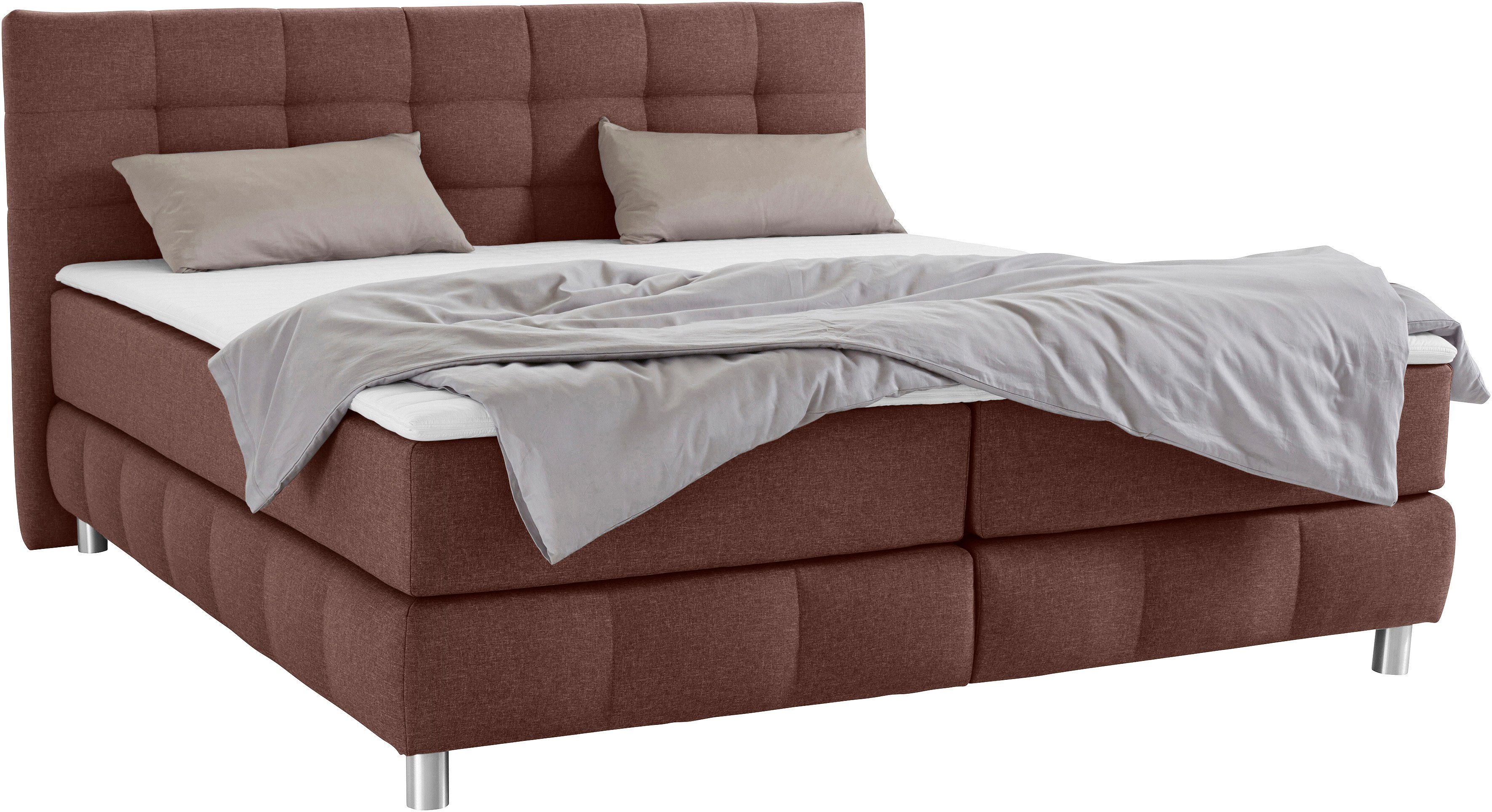andas Boxspringbett Salo, incl. Topper, 6 günstig online kaufen