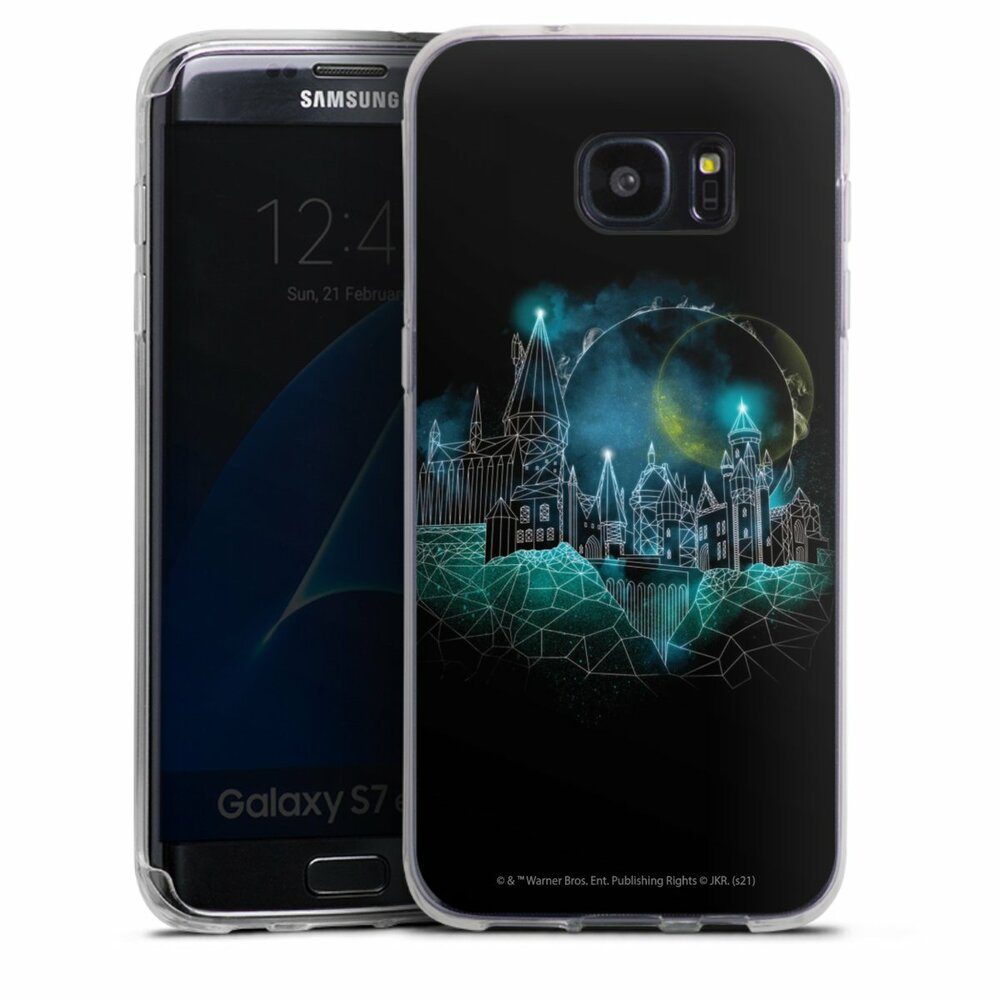 DeinDesign Handyhülle Harry Potter Hogwarts Schloss Hogwarts Castle,  Samsung Galaxy S7 Edge Silikon Hülle Bumper Case Handy Schutzhülle