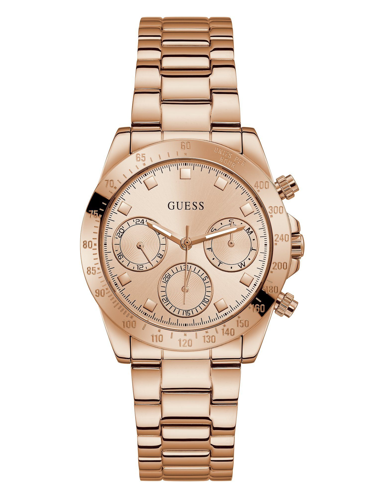 Chronograph Guess Damen-Uhren Analog Quarz