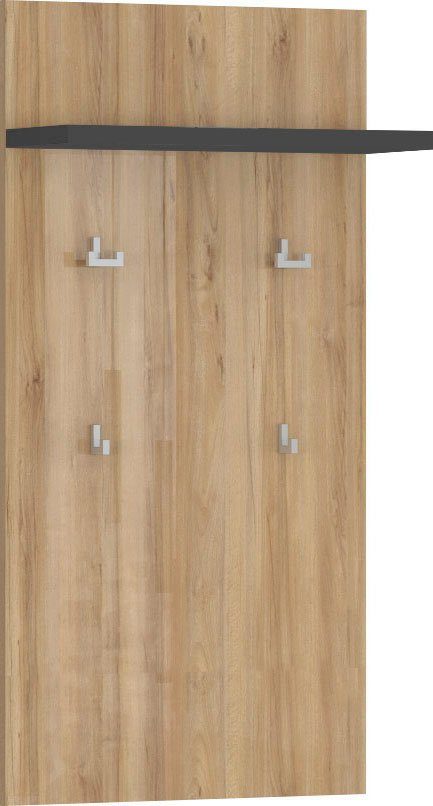 Places of Style Garderobenpaneel Onyx (H/B/T): 109/55,6/21,8cm), UV lackiert in modernem Hochglanz