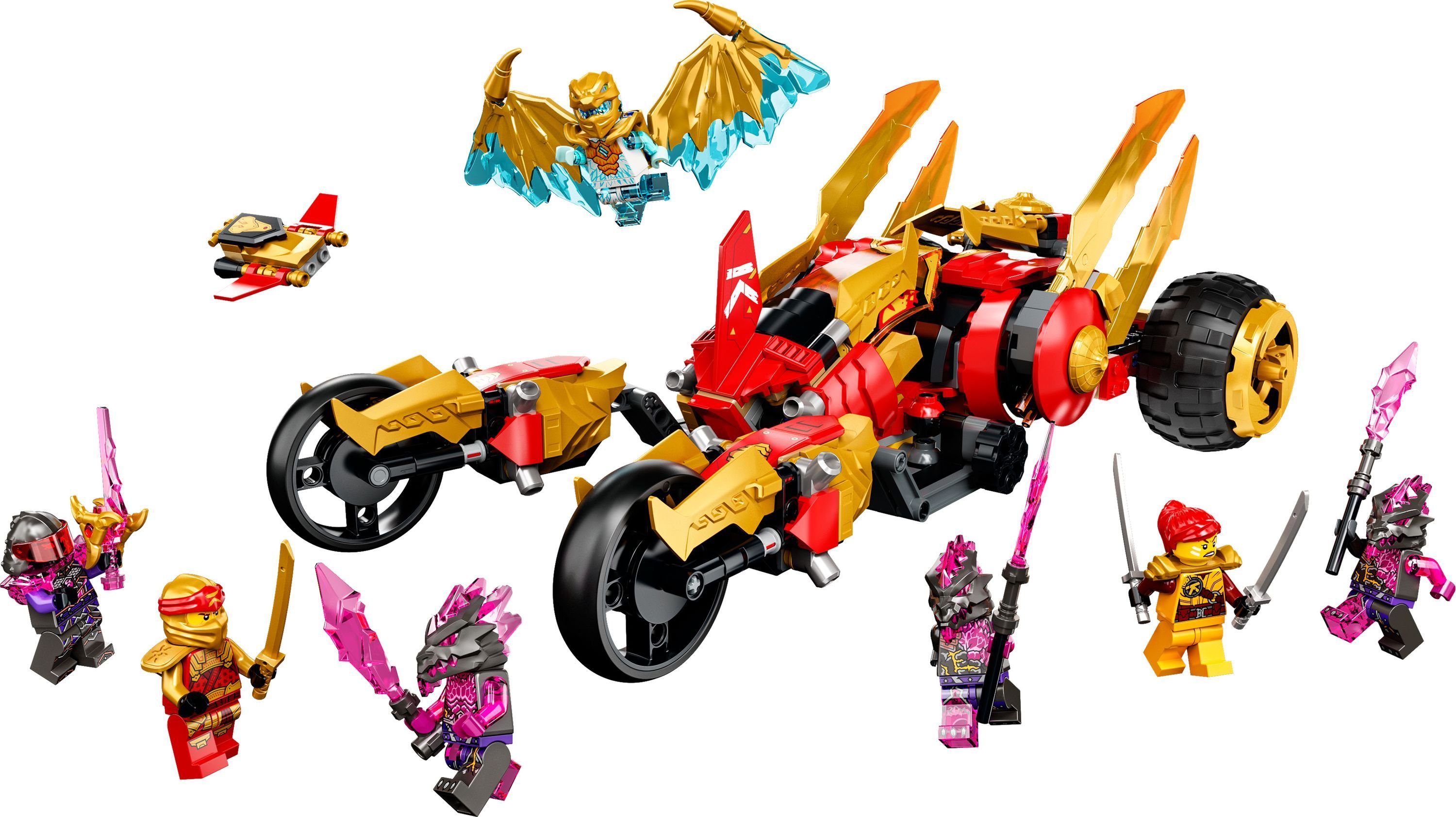 LEGO® LEGO Kais Golddrachen-Raider Konstruktionsspielsteine