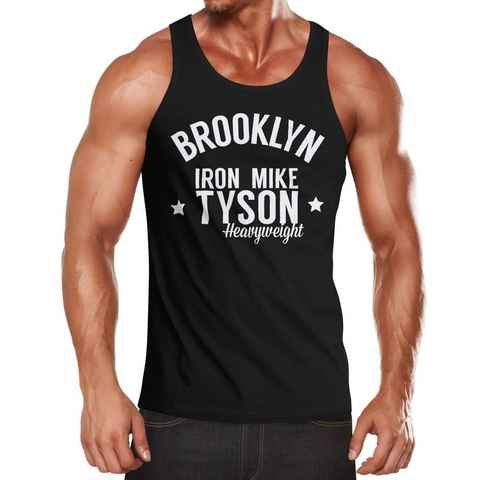 MoonWorks Tanktop Herren Tanktop, Brooklyn New York Iron Mike Tyson Boxing Gym, Moonworks® mit Print