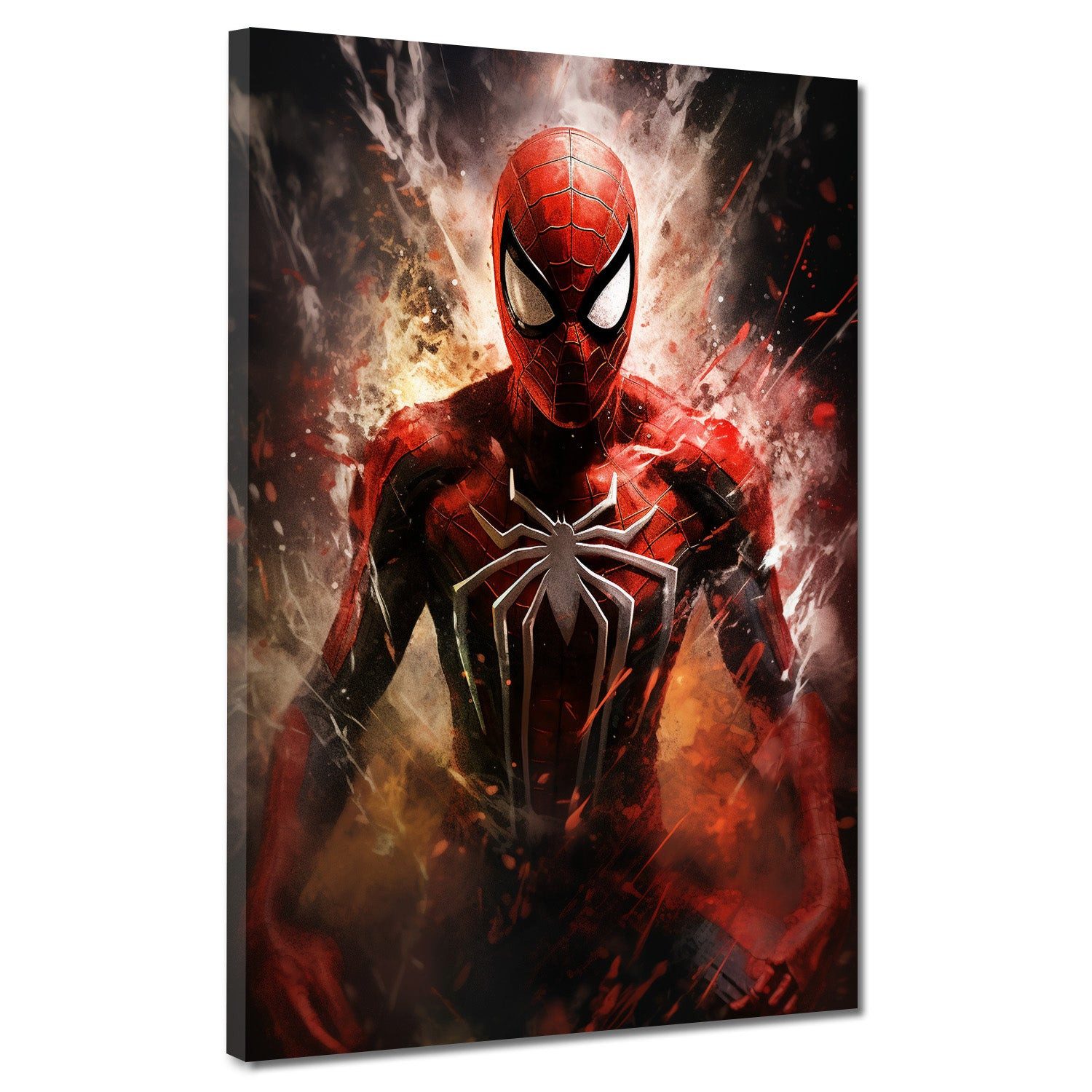 Leinwandbild Beautiful Pop Art Spider Leinwandbild Wandbild Man Film Kunstdruck Dek