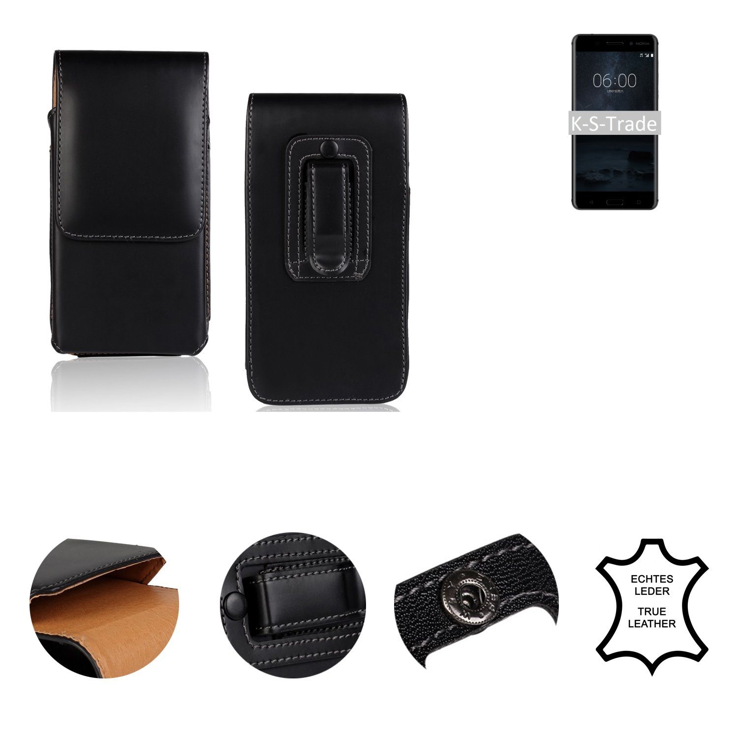 K-S-Trade Holster Gürteltasche Kompatibel Mit Motorola Moto G10 Power Holster Gürtel-Tasche Wasserabweisend Handy-Hülle Schutz-Hülle Outdoor Schwarz 