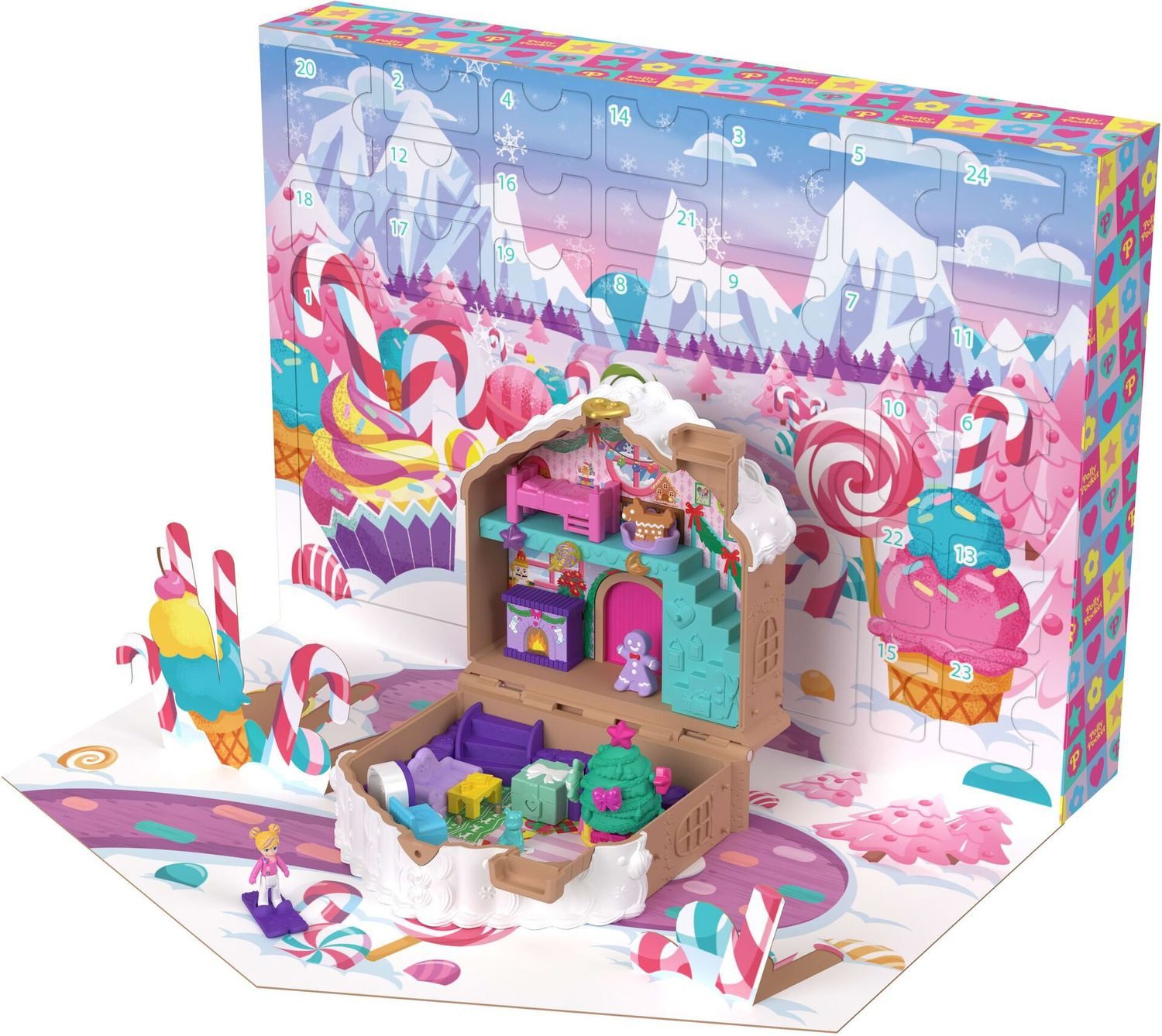 Mattel® Spielzeug-Adventskalender Adventskalender (Polly Pocket, 1-tlg)