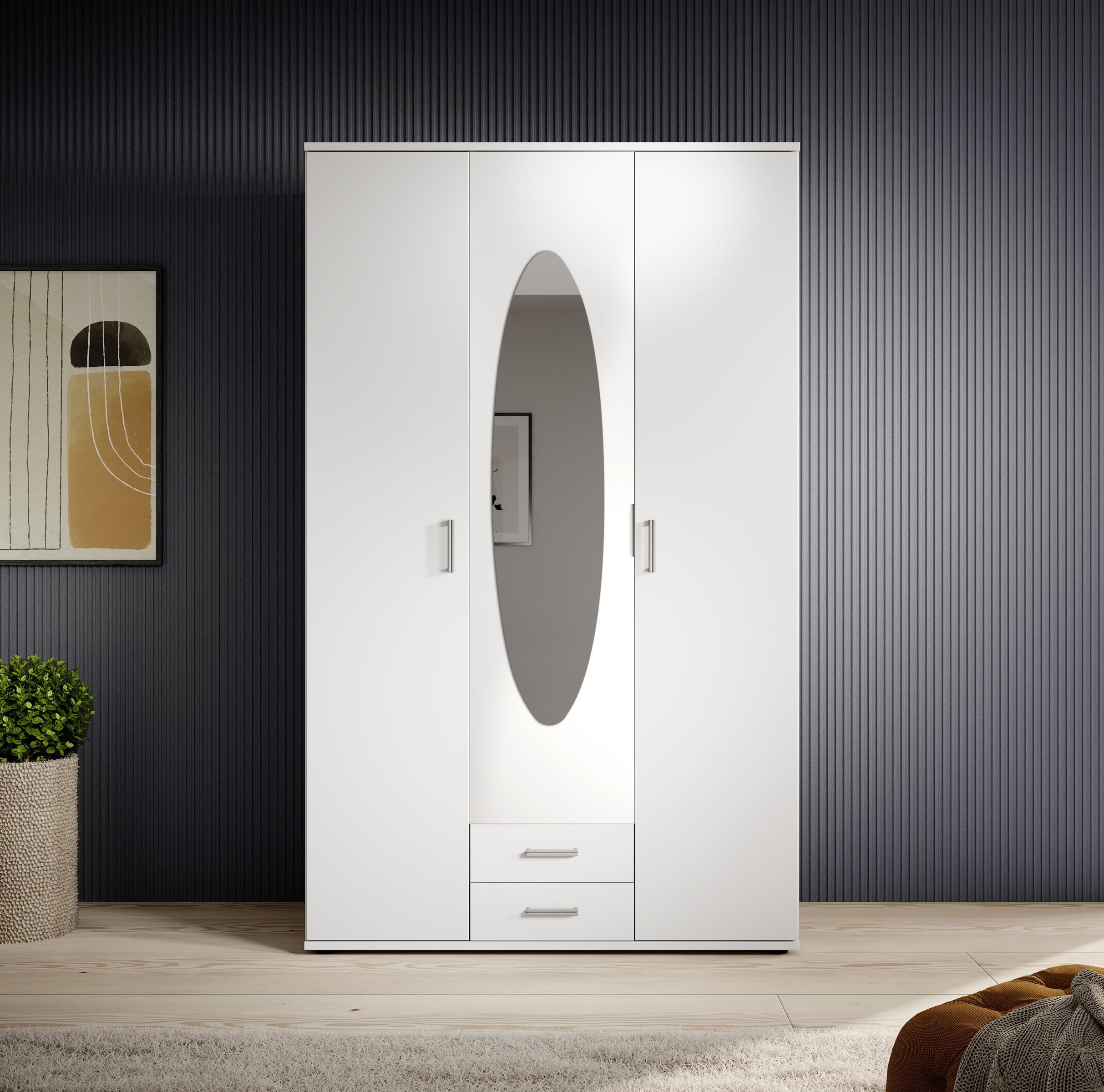 Pol-Power Kleiderschrank 120 x 1 x 195 x 55 cm (B/D/H/T)