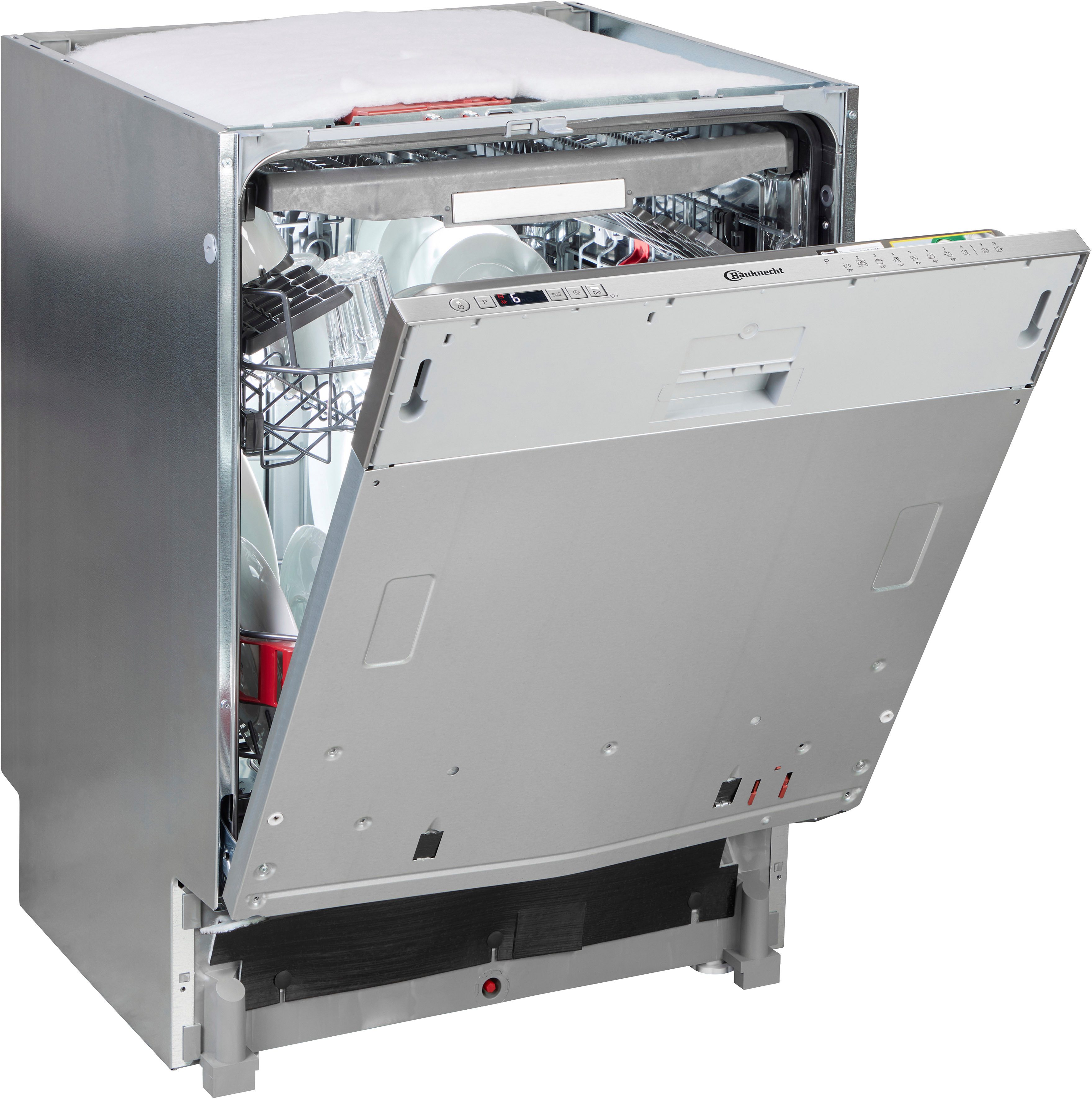 BAUKNECHT vollintegrierbarer Geschirrspüler OBIC Ecosilent 9760, 9,5 l, 14 Maßgedecke, ActiveDry - automatisches Türöffnungssystem