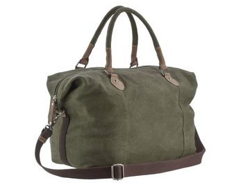 Greenburry Reisetasche Vintage Hemp, TravelBag, Weekender, Sporttasche, Hanf und Leder