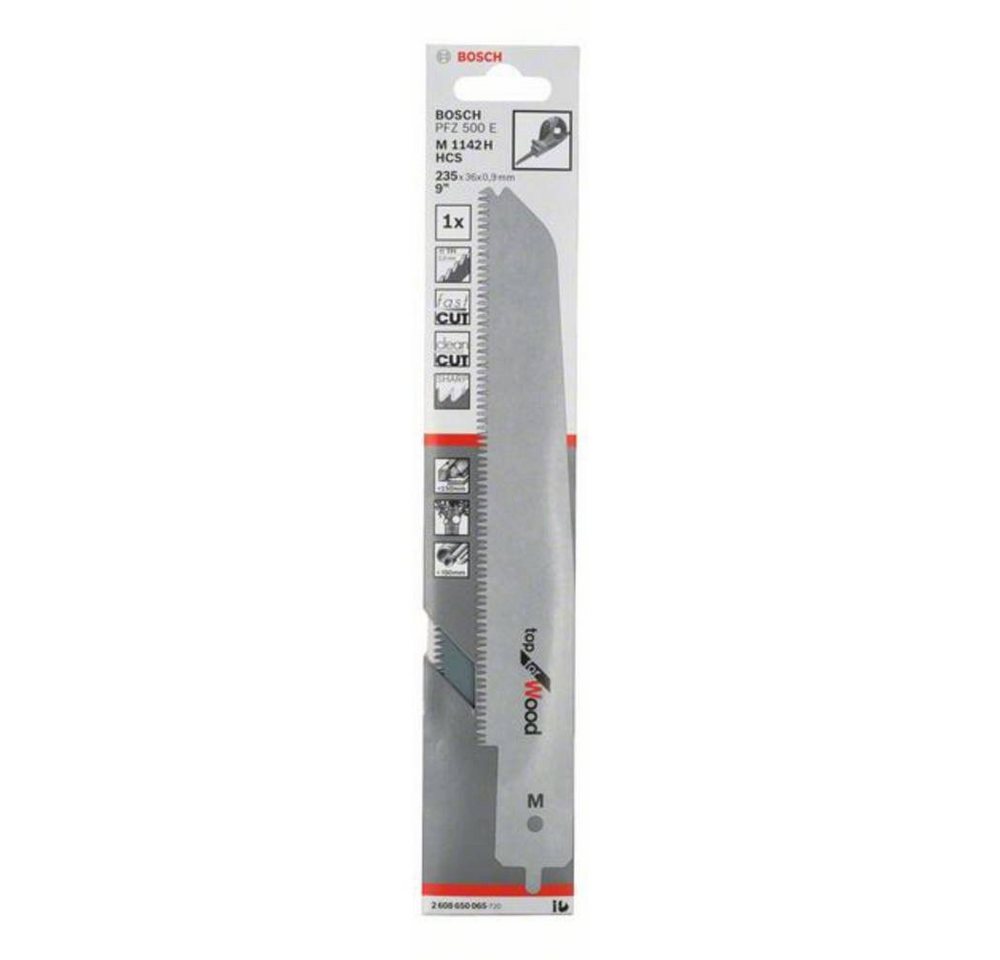 Thumbnail - BOSCH Säbelsägeblatt Säbelsägeblatt M 1142 H Top for Wood, für PFZ 500