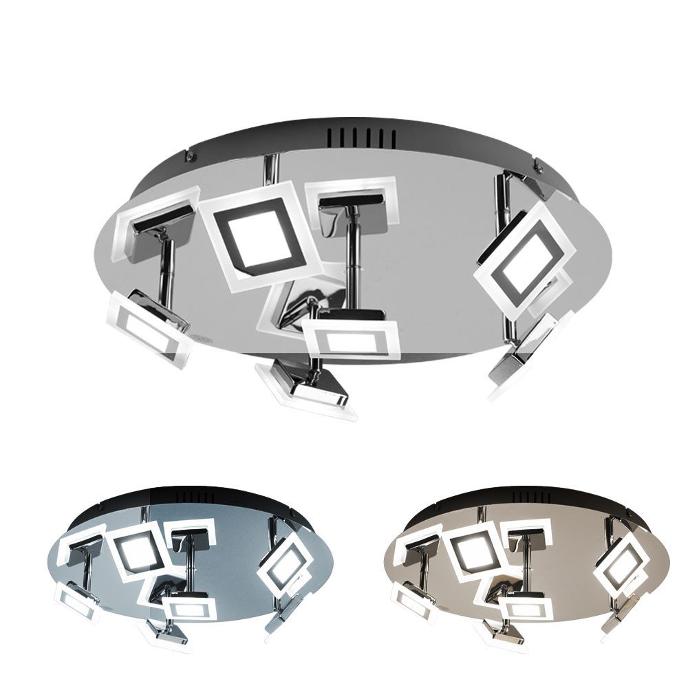 WOFI LED Deckenleuchte, LED-Leuchtmittel fest verbaut, Farbwechsel, LED Deckenlampe Deckenleuchte Fernbedienung dimmbar
