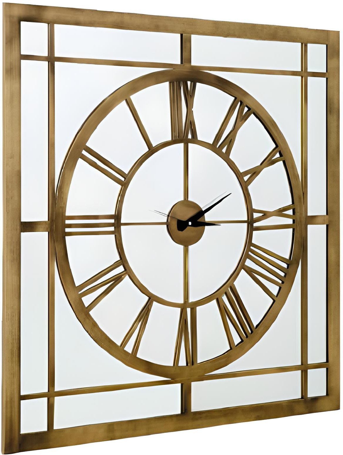 Xlmoebel Wanduhr Vintage Designer Wanduhr Golduhr für edles Wohnzimmer