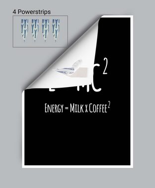 wandmotiv24 Poster Spruch, Kaffee, Milch, Essen & Trinken (1 St), Wandbild, Wanddeko, Poster in versch. Größen