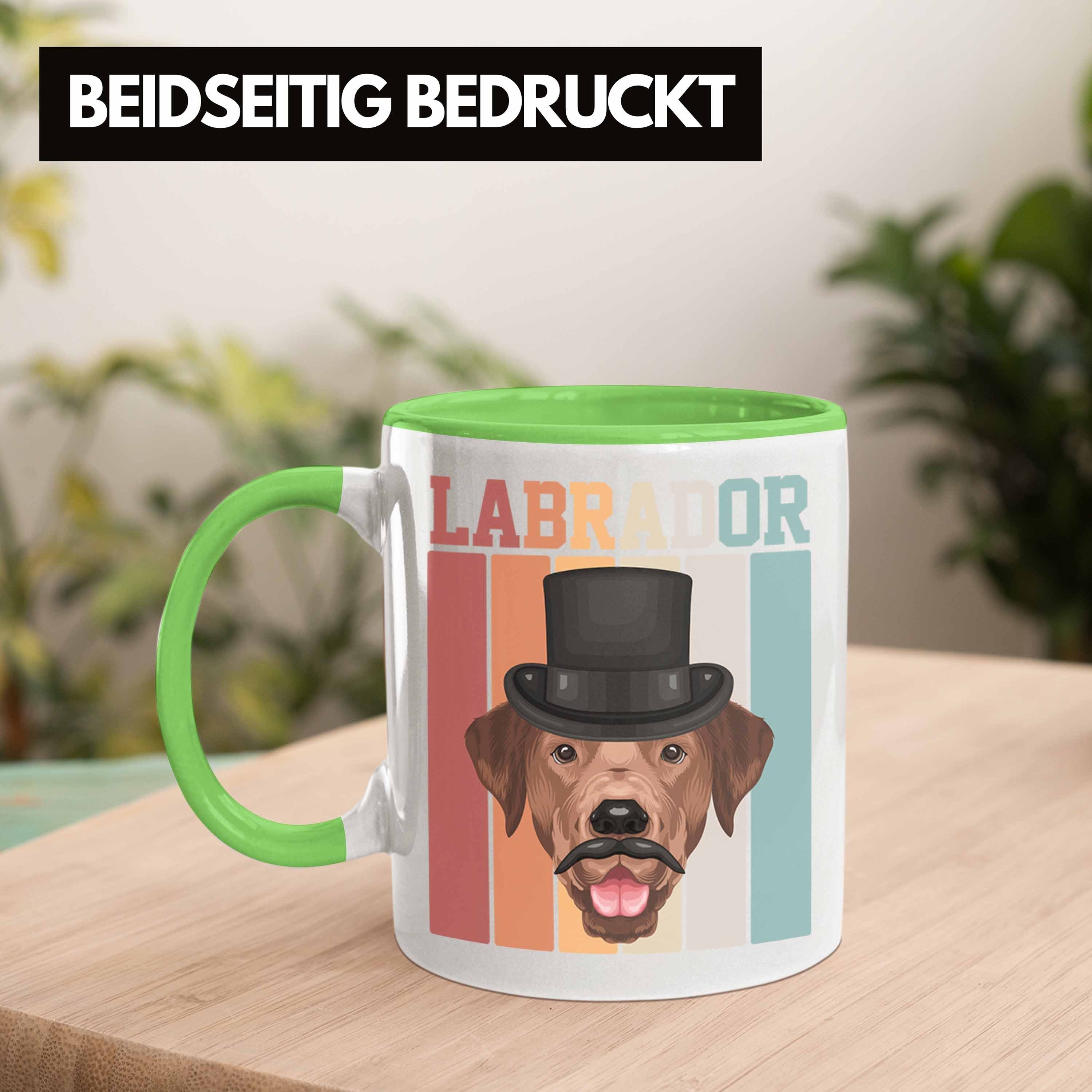 Geschenk Vi Retro Labrador Grün Tasse Besitzer Tasse Lustiger Geschenkidee Spruch Trendation