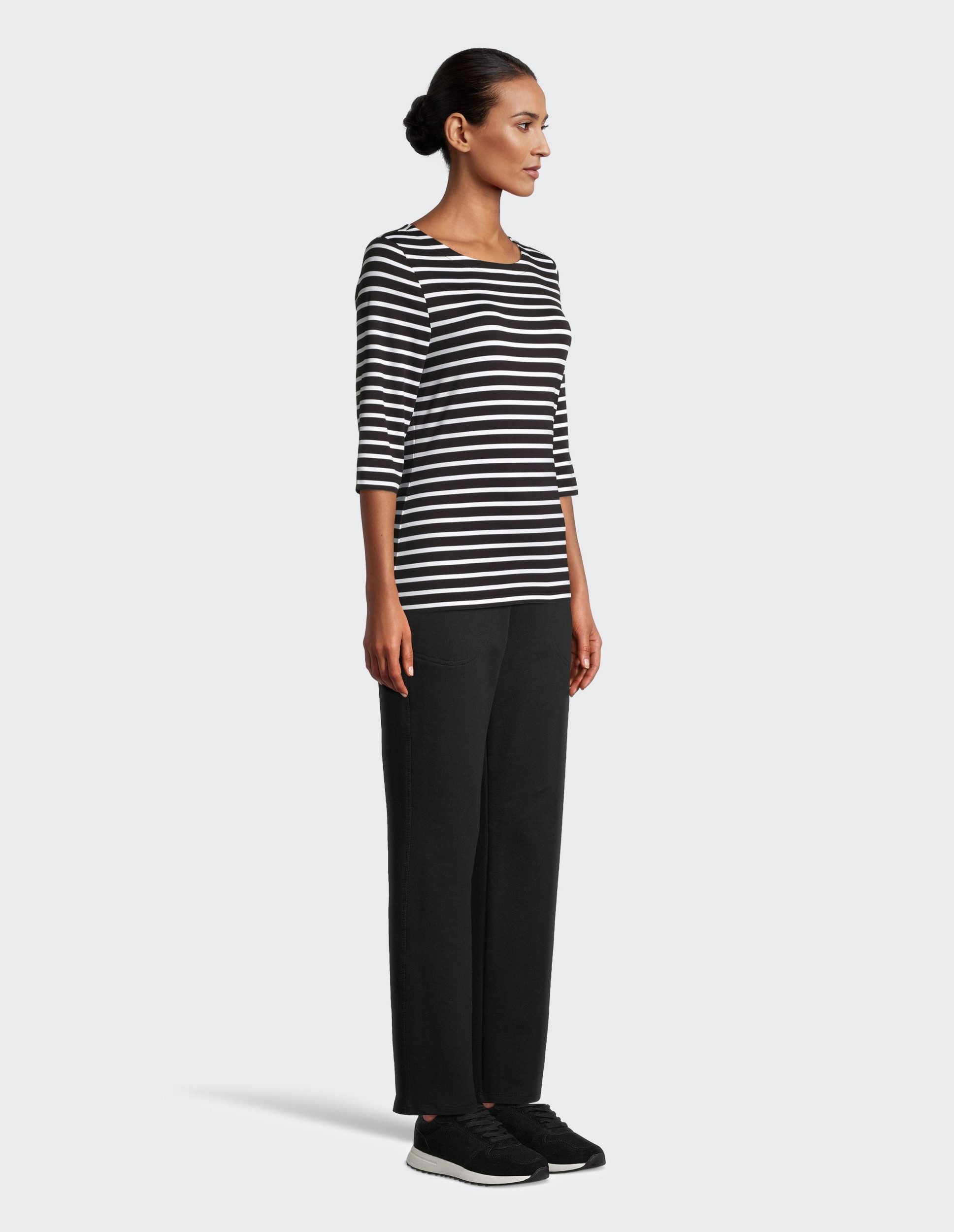 Joy Funktionsshirt CARINA T-Shirt white/black stripes