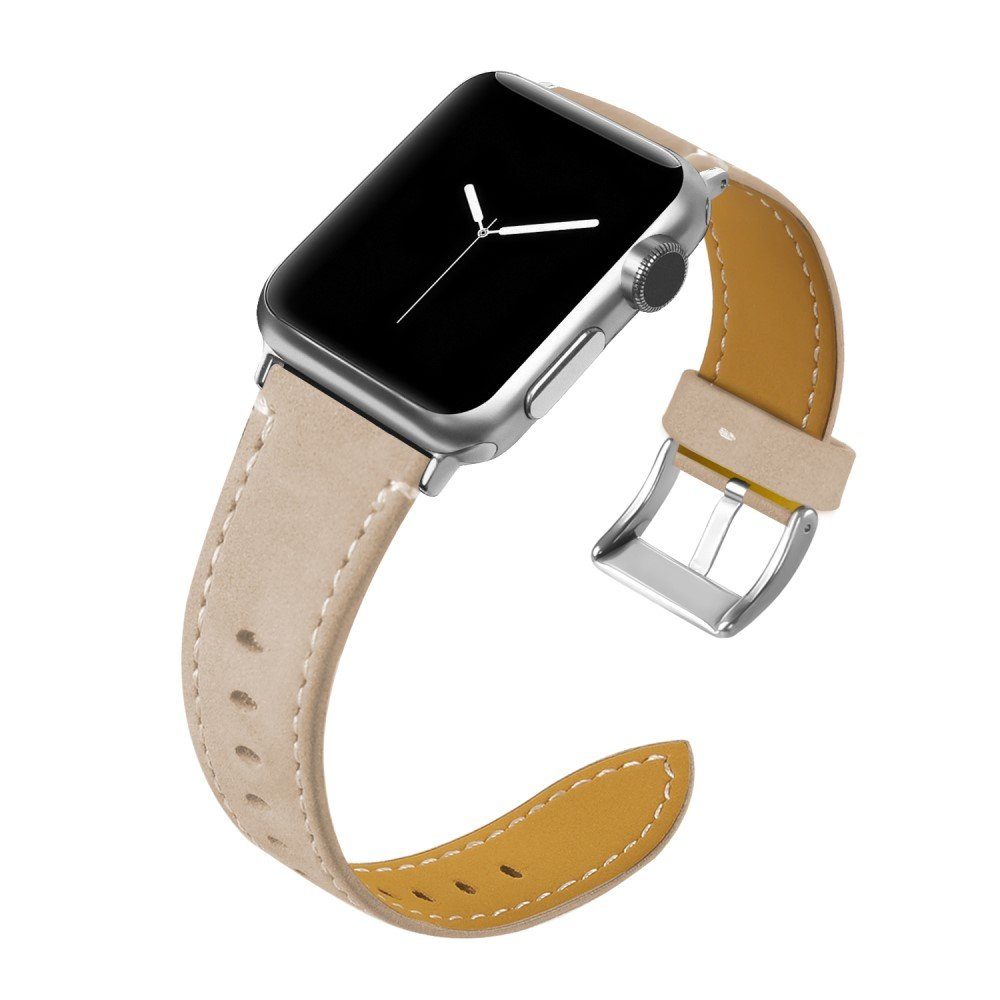 CoverKingz Smartwatch-Armband Leder Armband für Apple Watch 49/45/44/42mm Retro Series, Lederband Edelstahl Faltschließe Serie Ultra 2/Ultra/10/9/8/7/6/SE/5/4