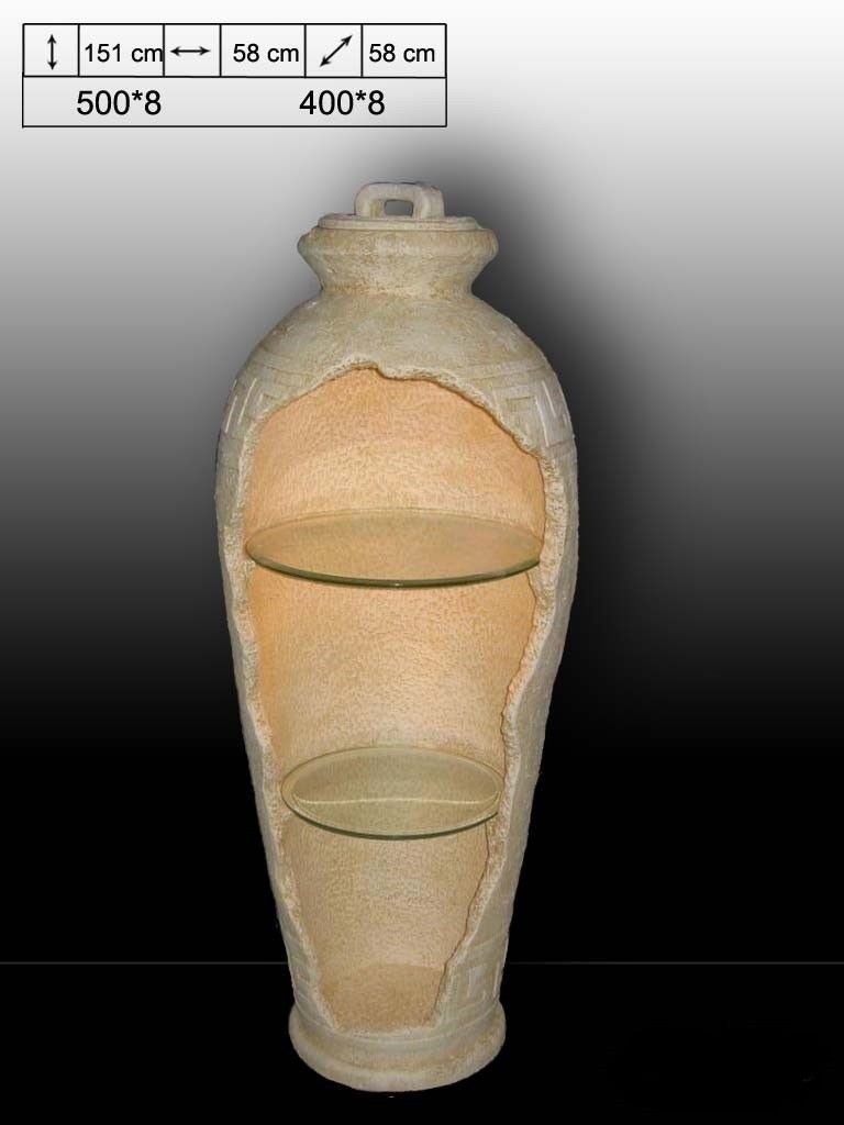 Antikes Wohndesign Regalelement ANTIKES WOHNDESIGN Säulenregal AWD-VS-008 B:70cm H:202cm