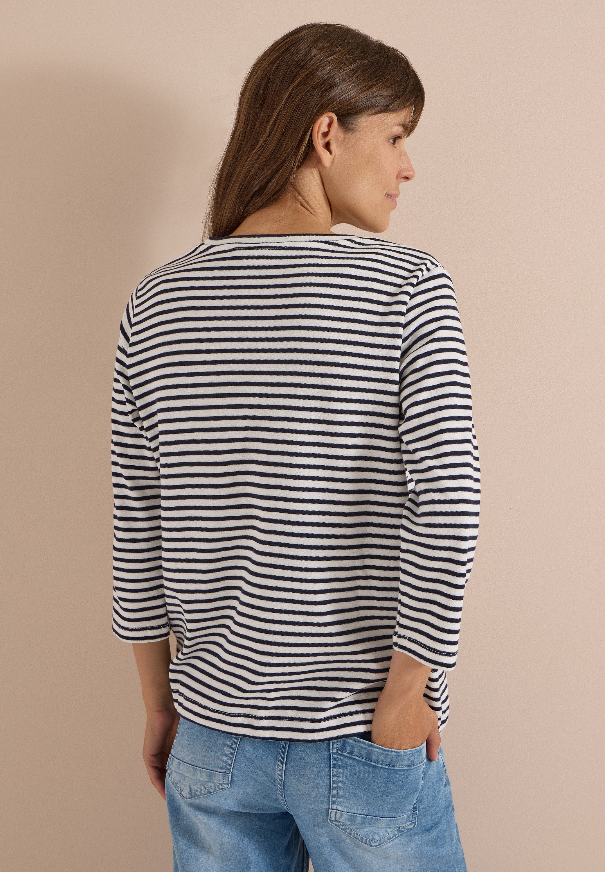 CECIL 3/4-Arm-Shirt aus reiner Baumwolle – Bild 2 von 5