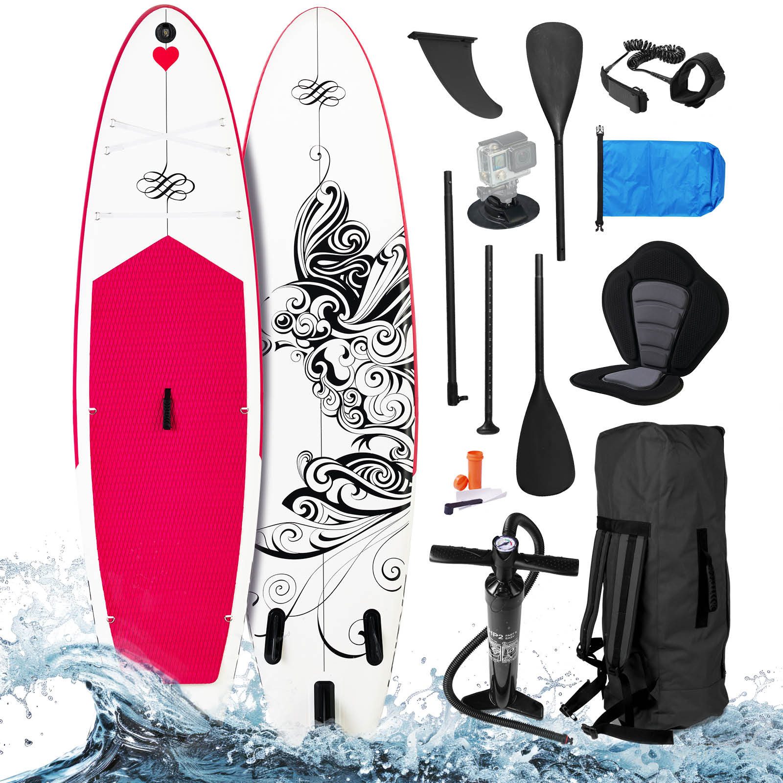 SUP-Board Lady, Aufblasbares Stand up Paddle Set für Frauen, 300cm