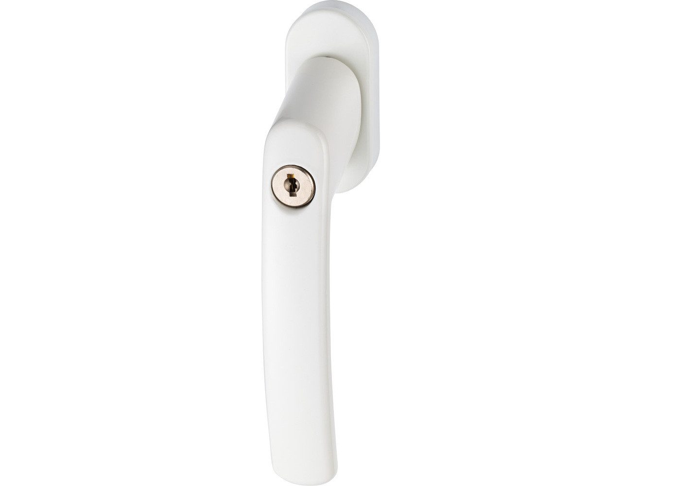 ABUS Fenstergriff Abschließbarer Fenstergriff FG200 AB208 gl. - weiß, Single, Individuell einstellbarer, gesicherter Vierkantstift, 28 - 44 mm Länge