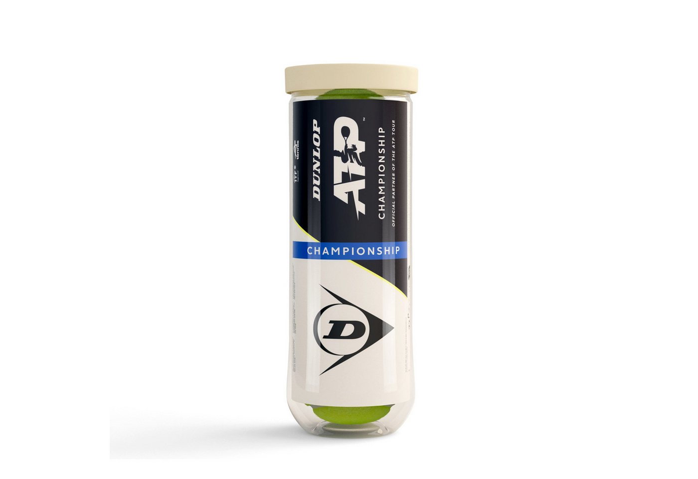 Dunlop Tennisball ATP Championship - 3 Tennisbälle - Innendruckball - (3er Dose)