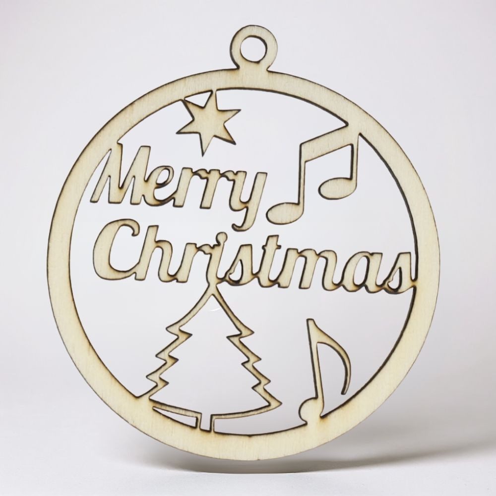 mugesh Weihnachtsbaumkugel Weihnachtskugel "Merry Christmas", für Musiker