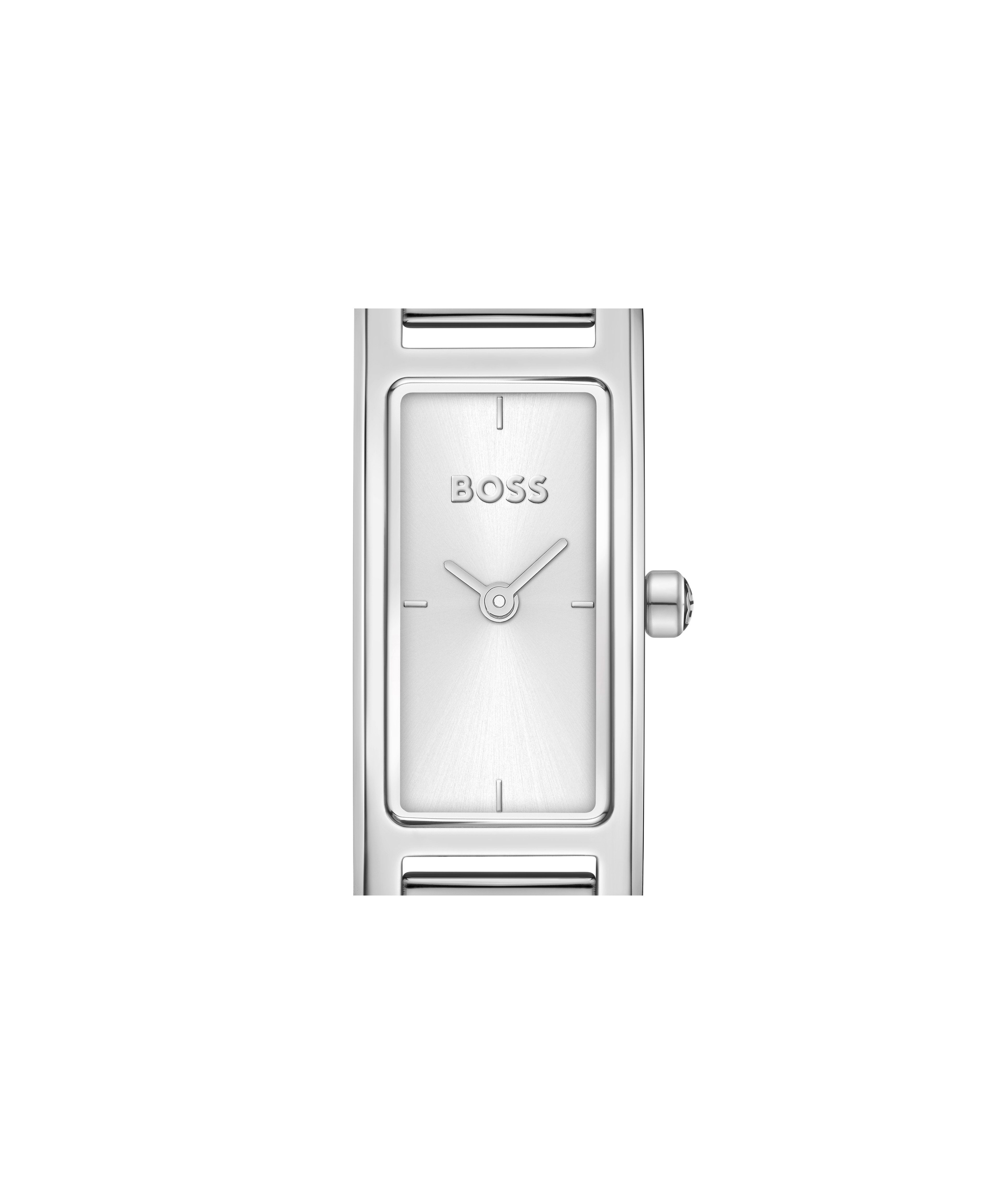 BOSS Quarzuhr LUCY 1502856, Armbanduhr, Damenuhr, Edelstahlarmband, analog