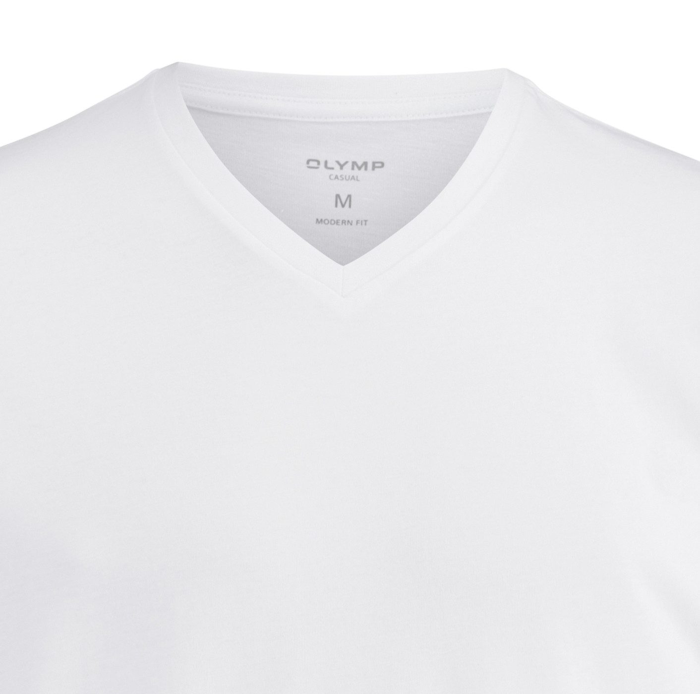 OLYMP T-Shirt (Packung, 3-tlg., 3er) V-Ausschnitt, modern fit, reine Baumwolle