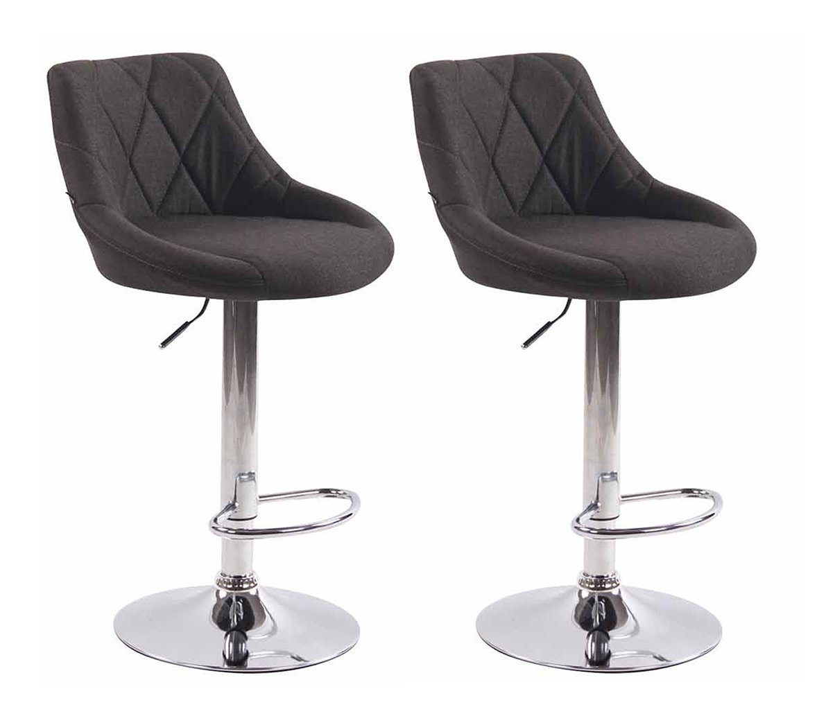 Barhocker 2er Set Barhocker Lazio Stoff