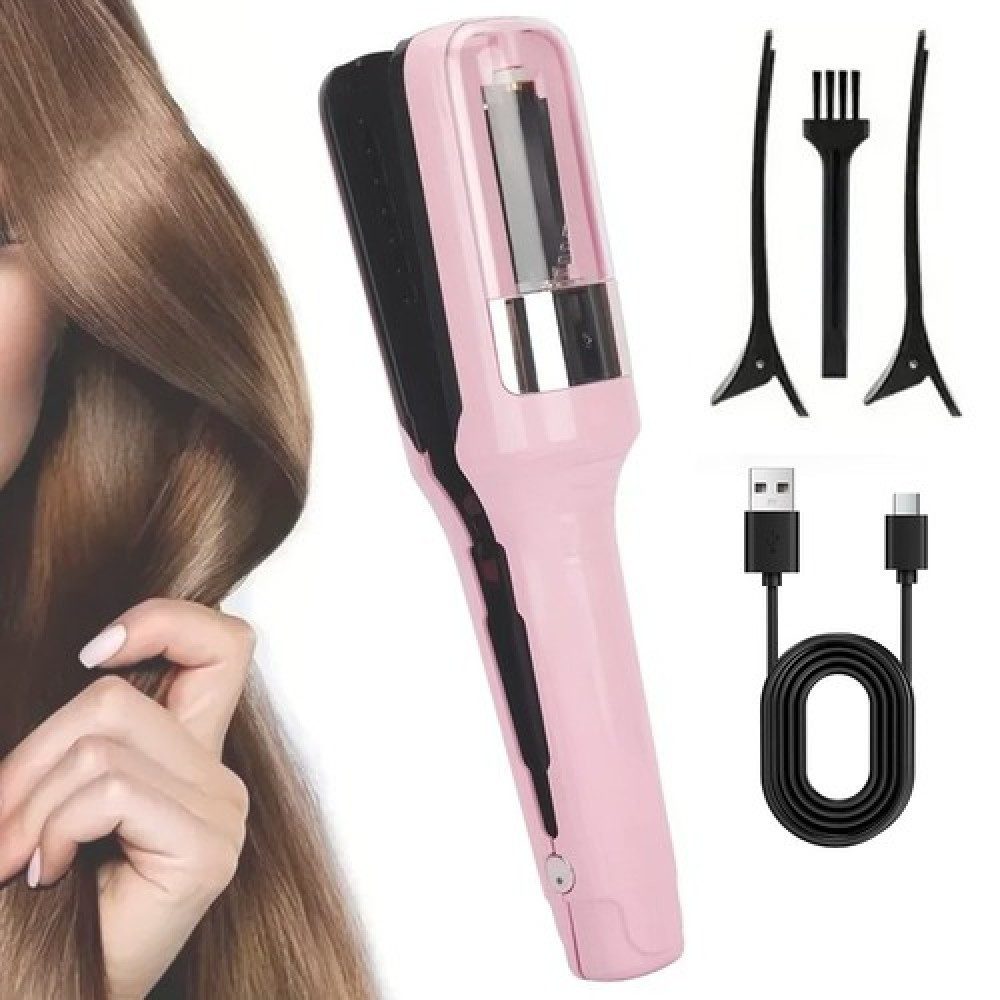 ibettertec Glätteisen Splissentferner für gepflegte Haare ohne Längenverlust, Haarspliss Trimmer Automatischer Splissentferner