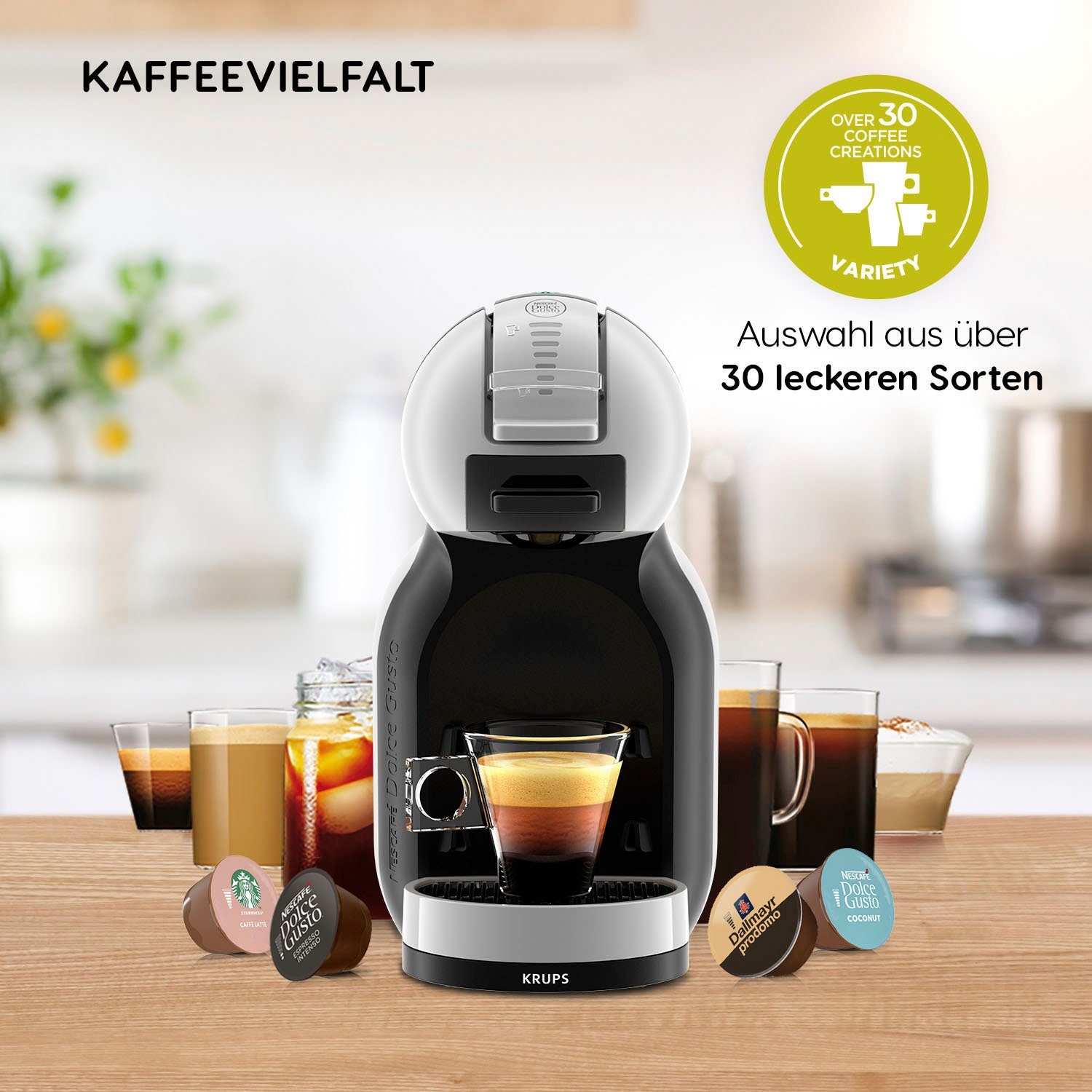 NESCAFÉ® Dolce 3 im Mini € Dolce Gusto® Macchiato Nescafé Kapselmaschine Gusto inkl. KP123B Latte 17,97 Pakete Wert UVP Me,