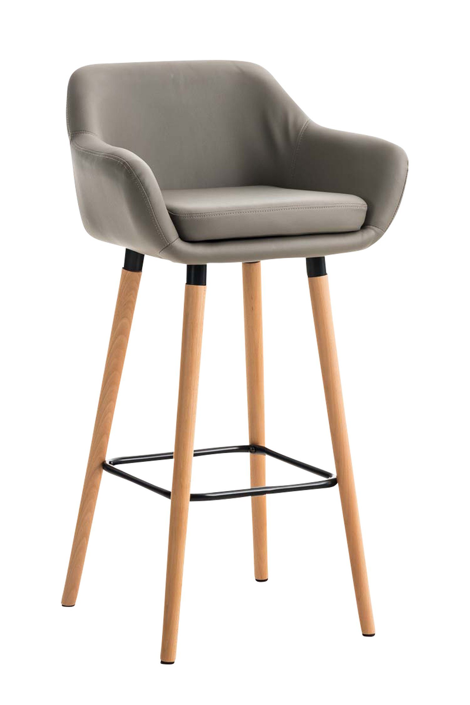 Barhocker Grande mit bequemer Rückenlehne und angenehmer Fußstütze