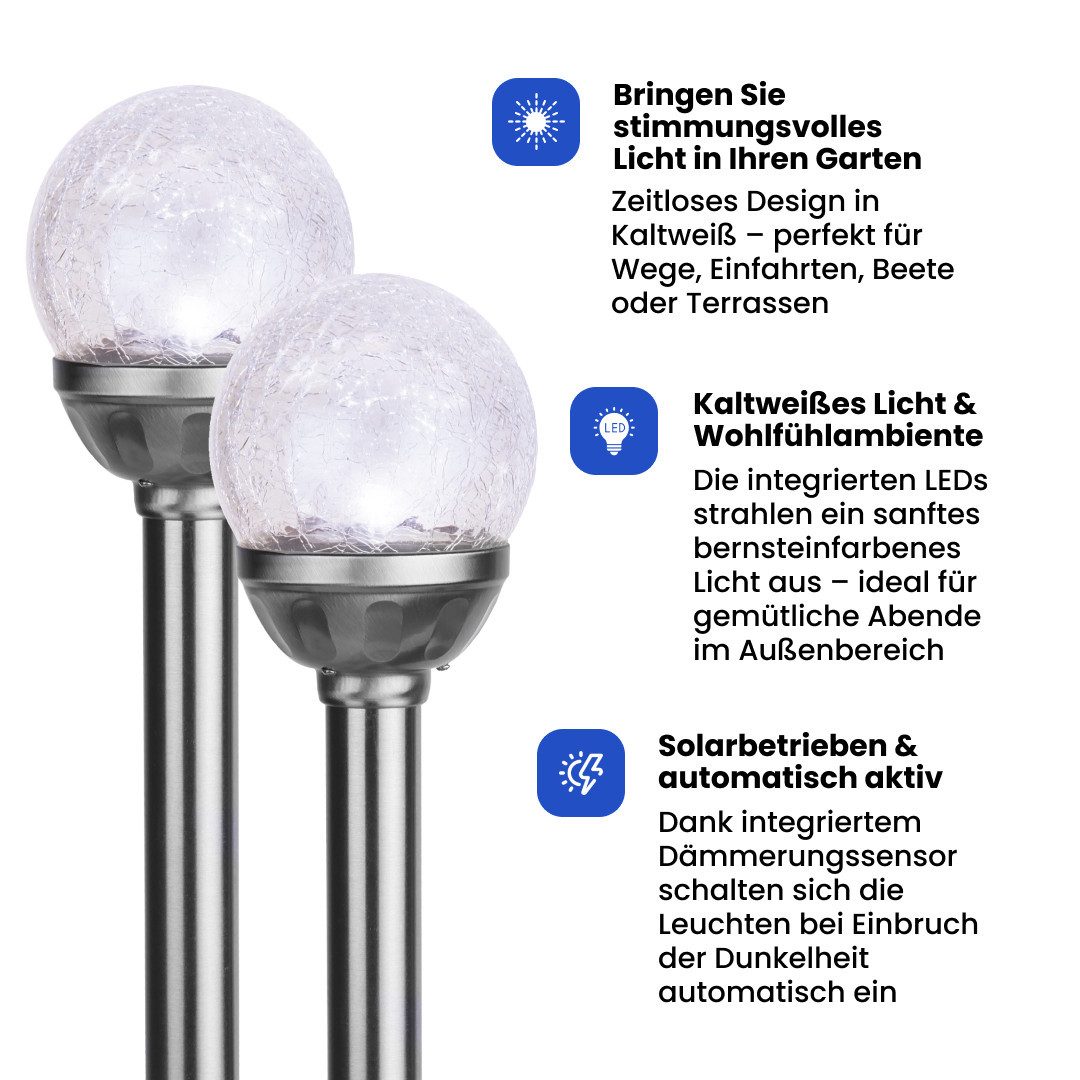 STAR TRADING LED Solarleuchte Roma, Solarleuchten Roma 2er Set 26,5cm – LED günstig online kaufen