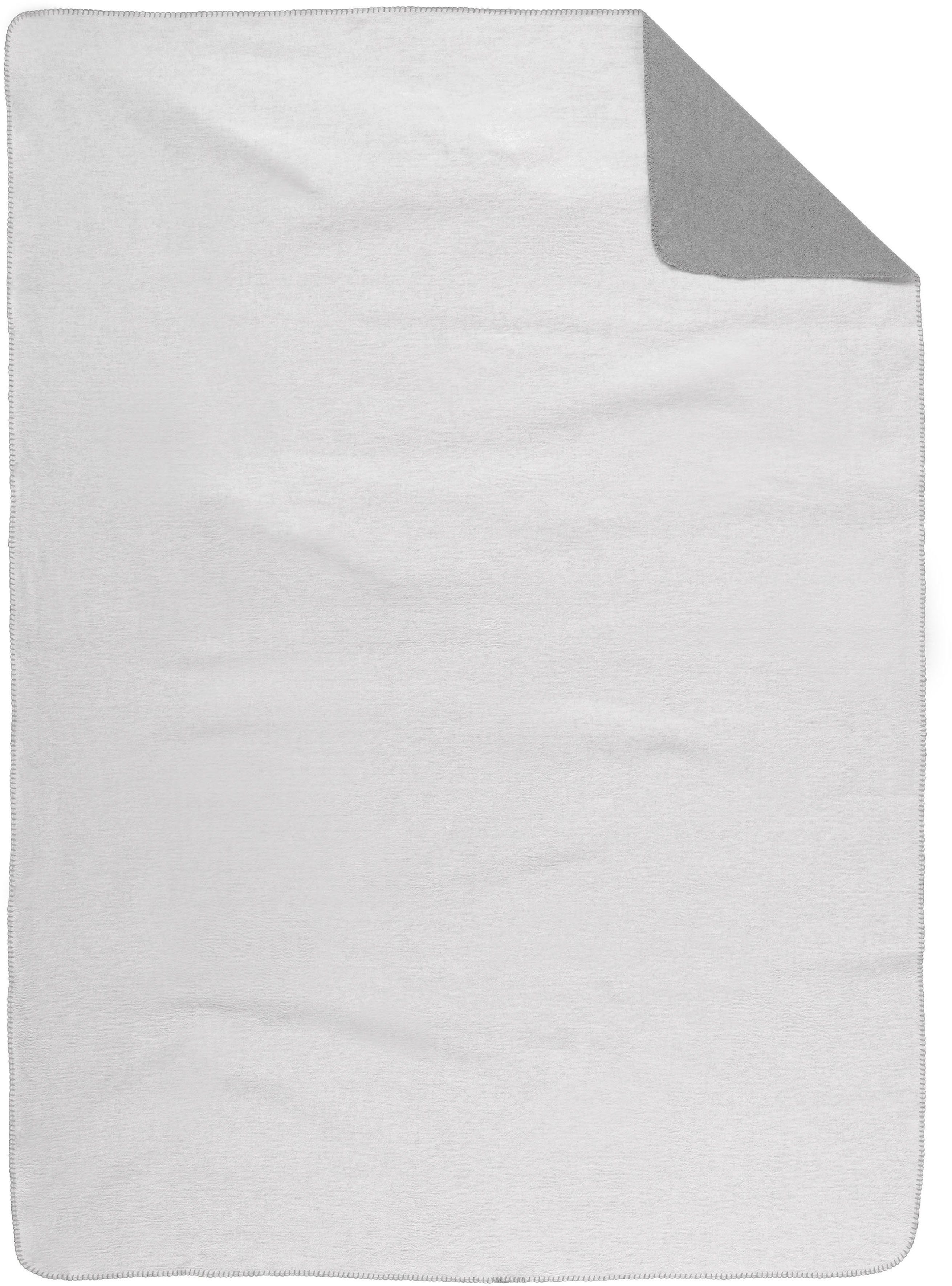 Wohndecke Eva, Biberna, wohlig warme Melange Decke aus 100% Baumwolle - made in Germany