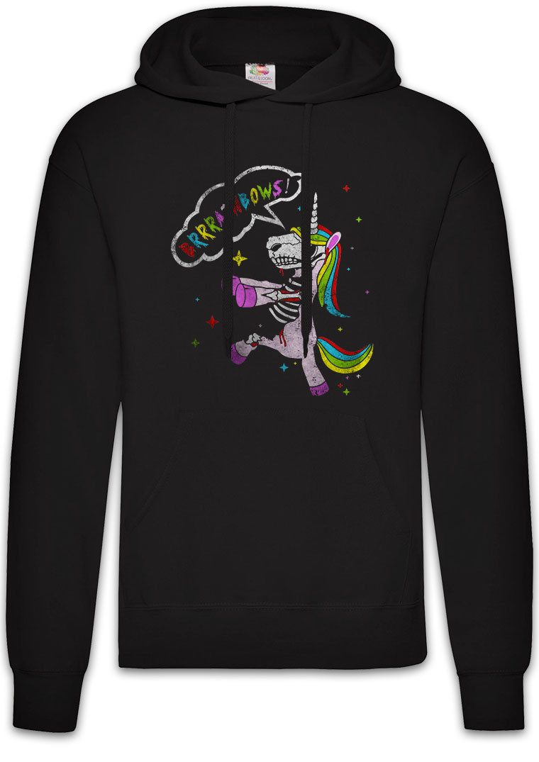 Hoodie Horror Unicorn I Herren Hoodie Einhorn Zombie Splatter Unicorn