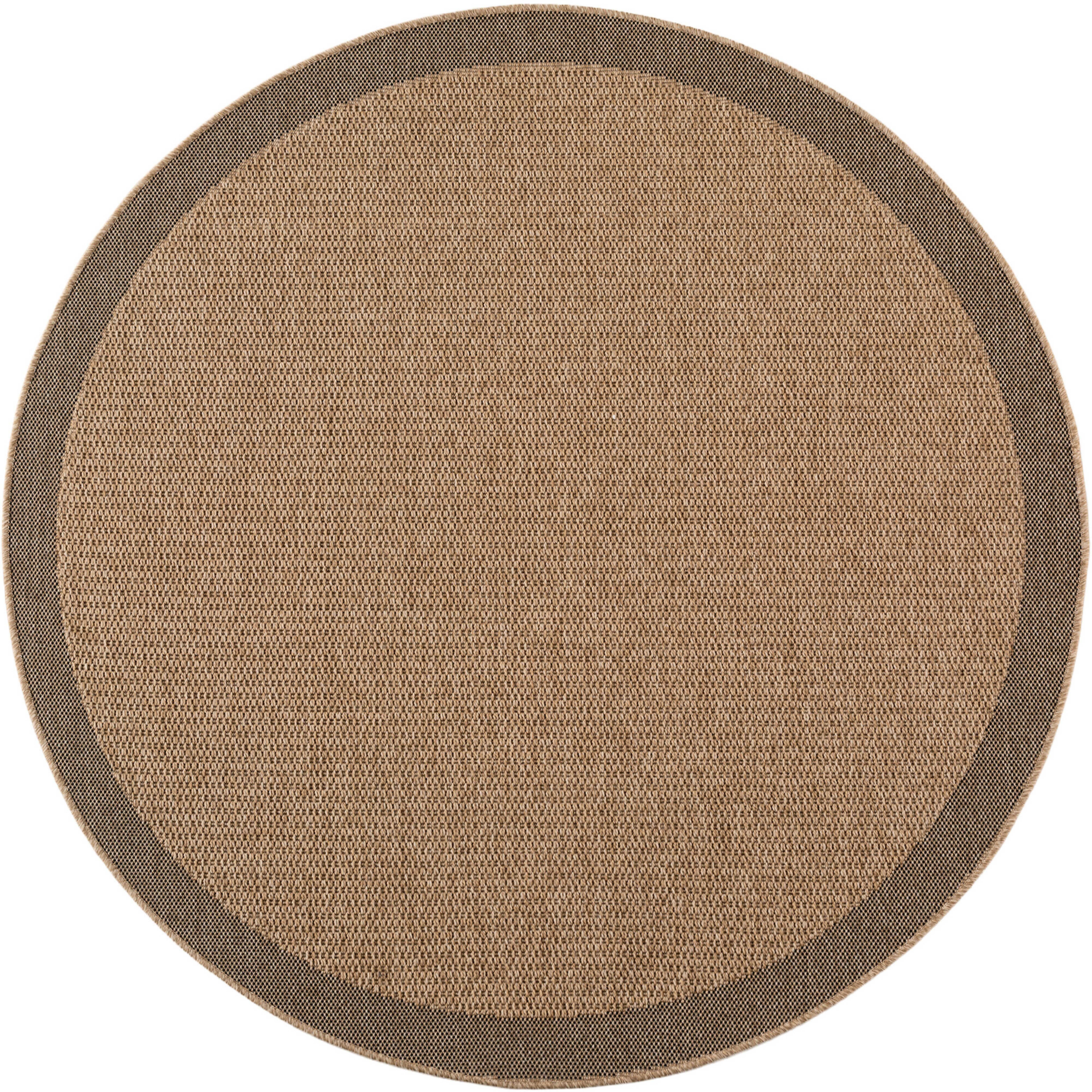 Ayyildiz Teppiche Outdoorteppich TIMBER 1402, rund, Höhe: 5 mm, Läufer, Rund, In und Outdoor, Jute Sisal Optik, Wohnzimmer, Terasse