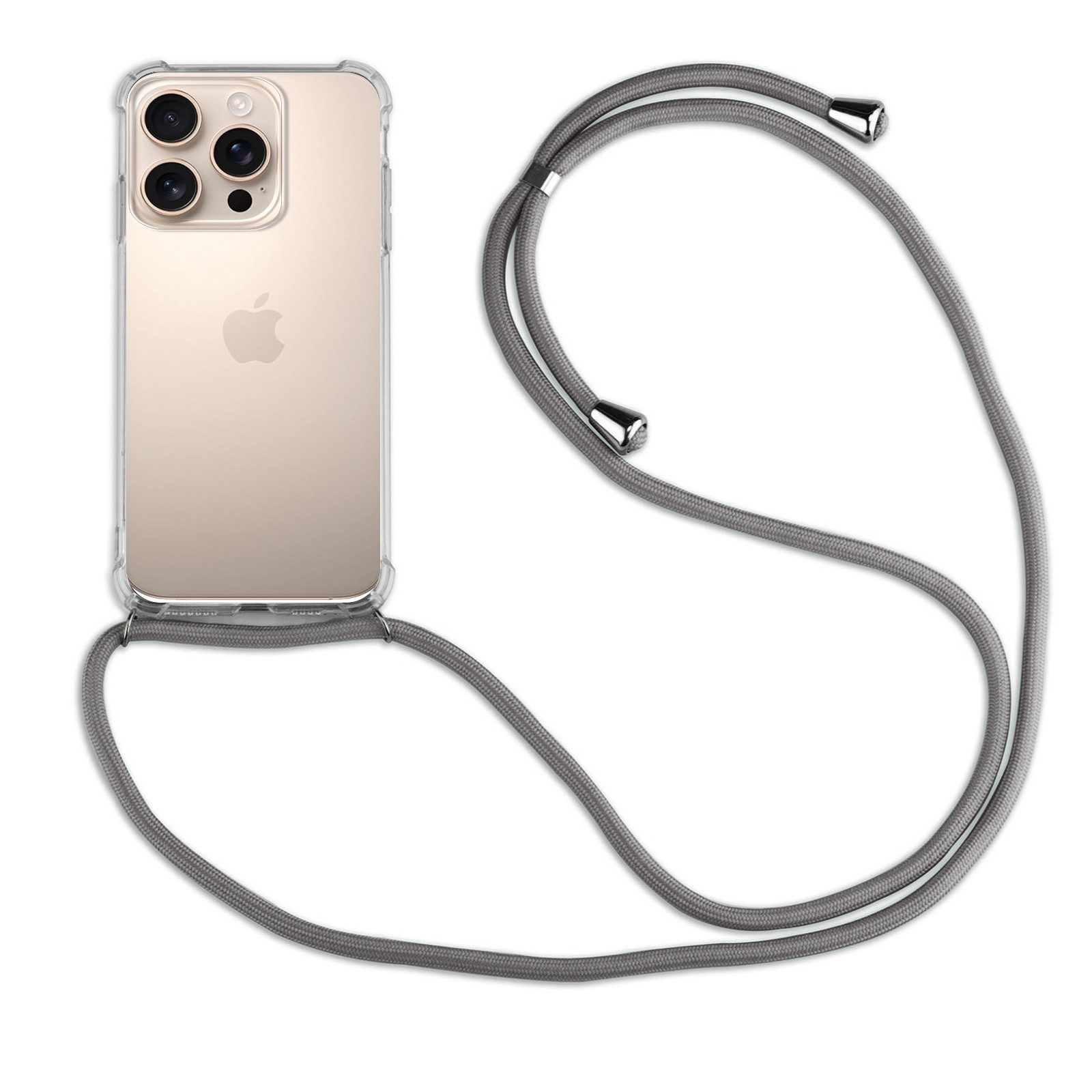 betterfon Handykette für Apple iPhone 16/ Pro/ Pro Max/ Plus Handyhülle mit Band & Kordel, Hände frei – mit Silikonhülle & Schnur für flexiblen Alltag