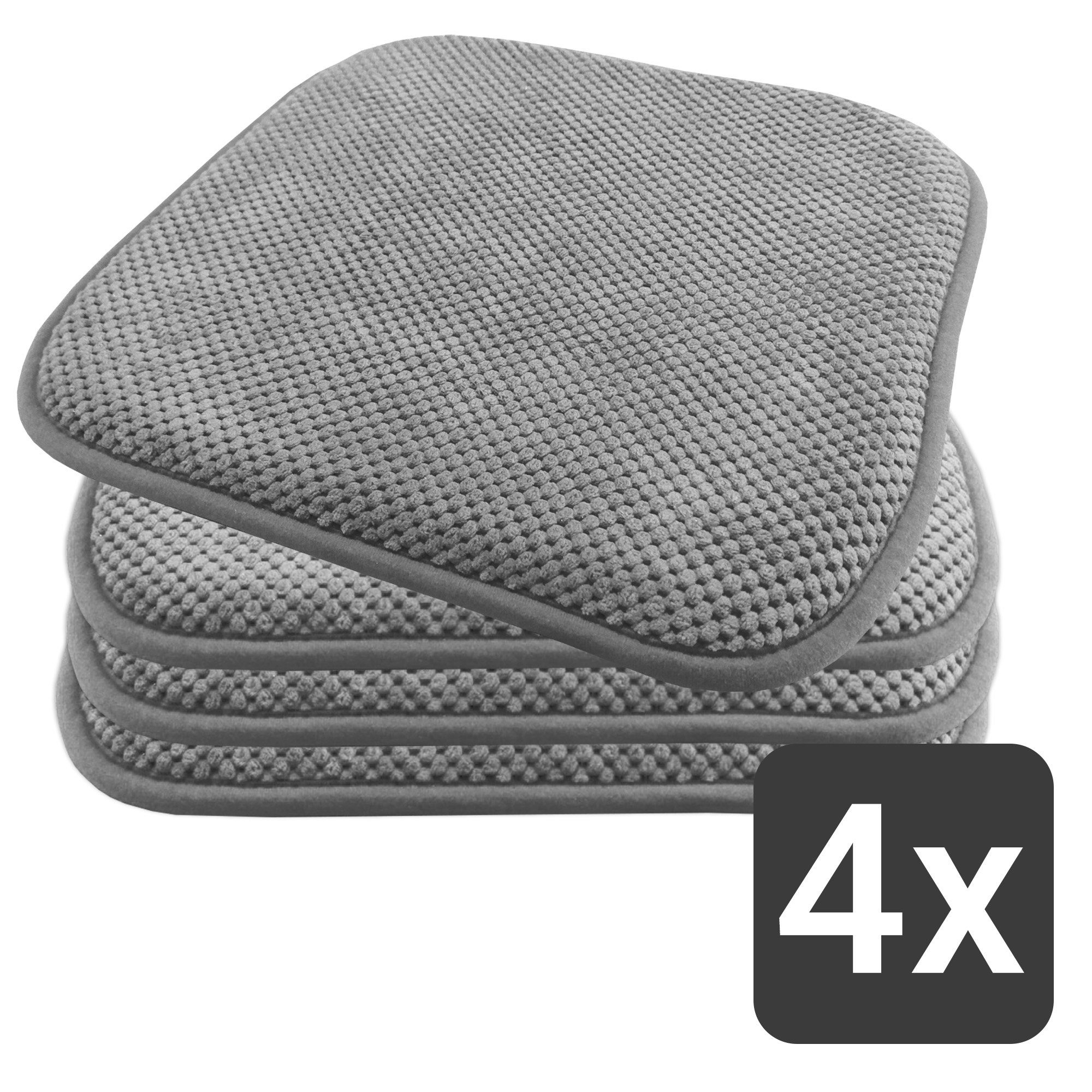 TRISENS Stuhlkissen Nika, GelKissen Set 40x40 Stuhlkissen mit