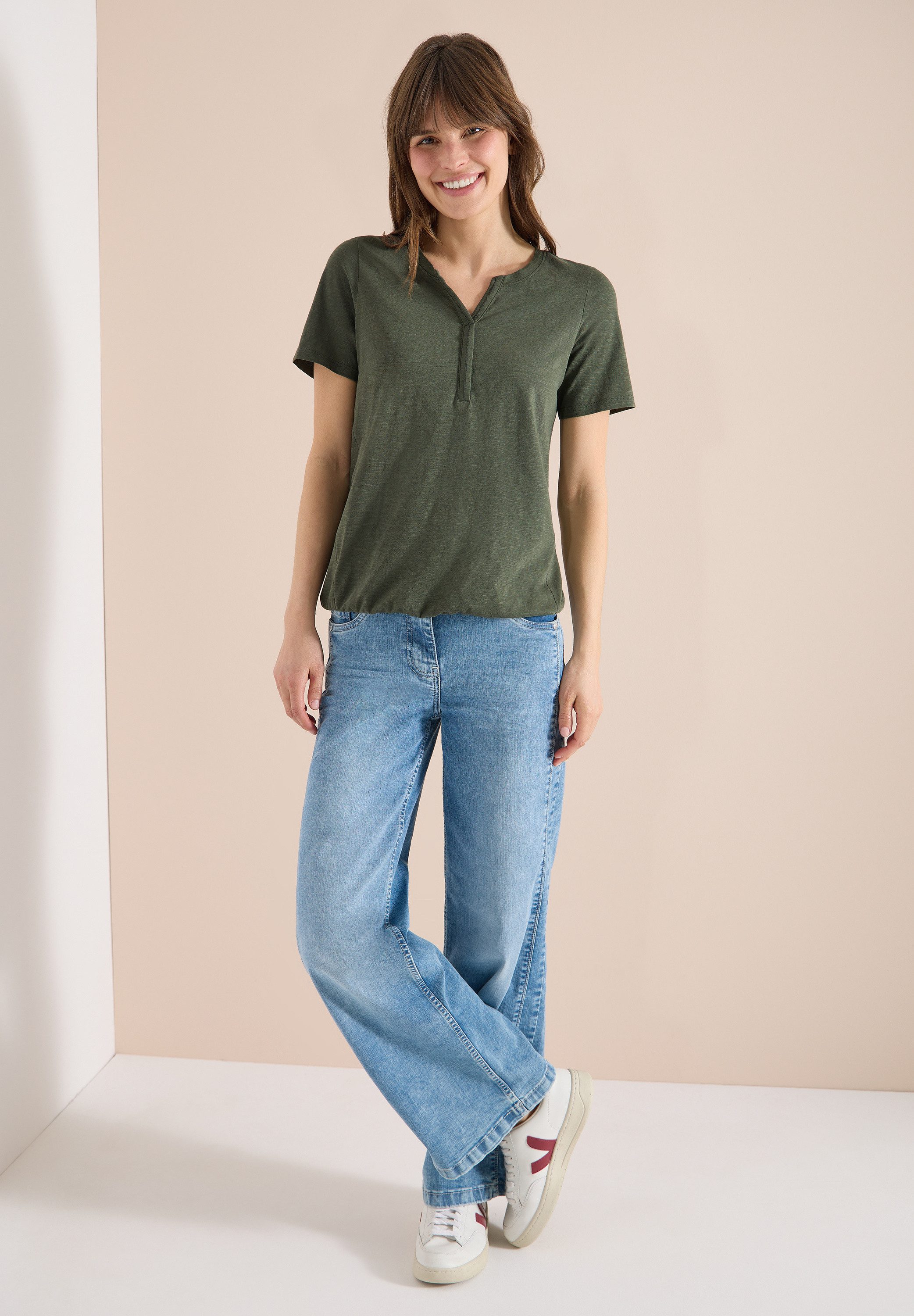 CECIL Tunikashirt aus reiner Baumwolle