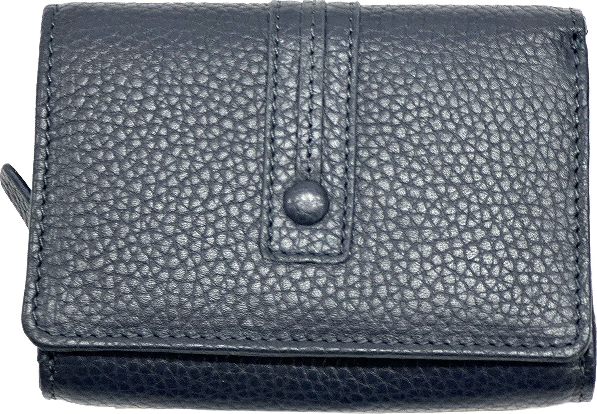 FLORENCE Geldbörse Florence Damen-Portemonnaie dunkelblau (Portemonnaie, Portemonnaie), Damen Portemonnaie Echtes Leder Größe ca. 12cm, dunkelblau