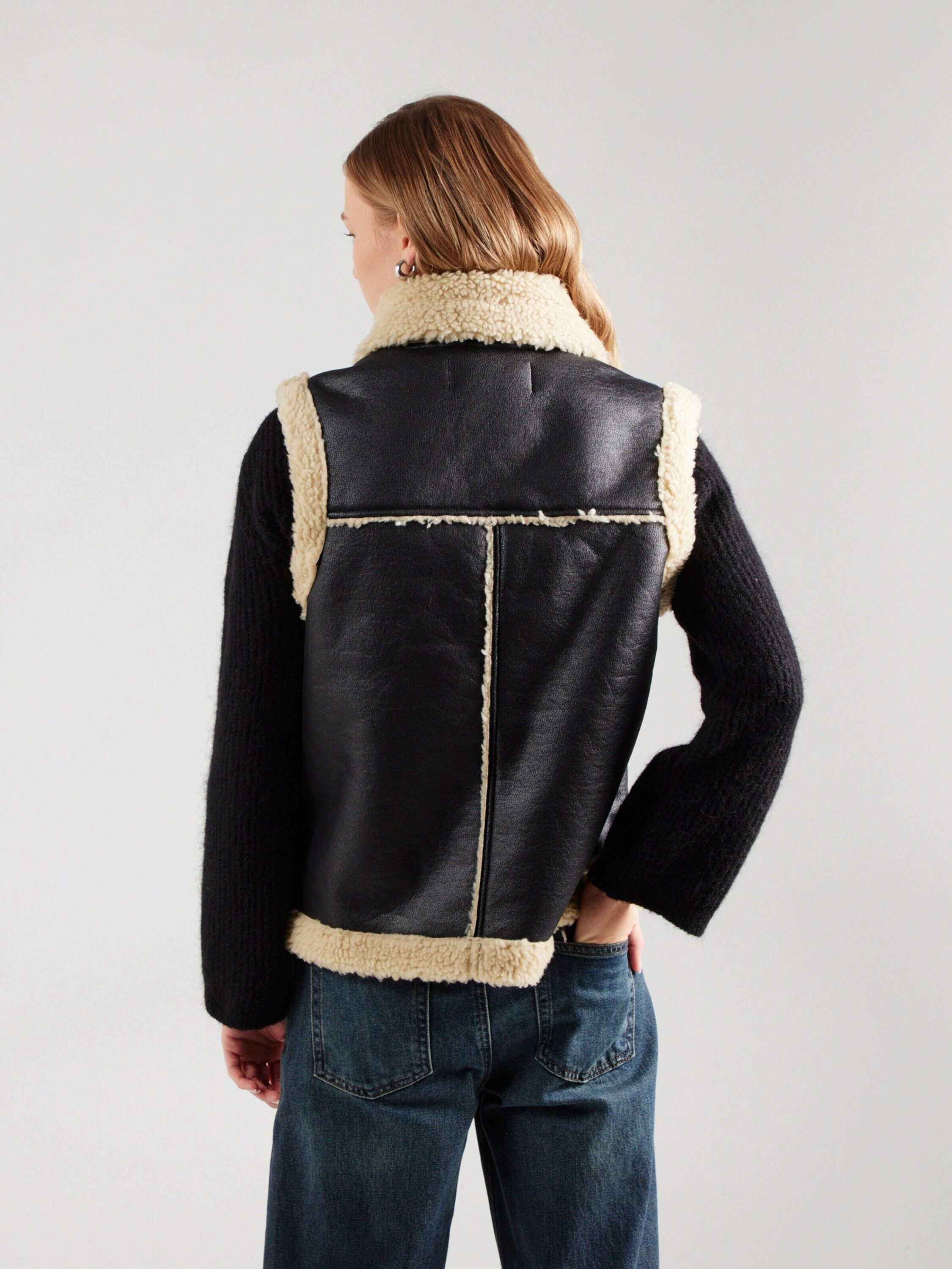 Vero Moda Lederweste VMKAY (1-tlg) Plain/ohne Details