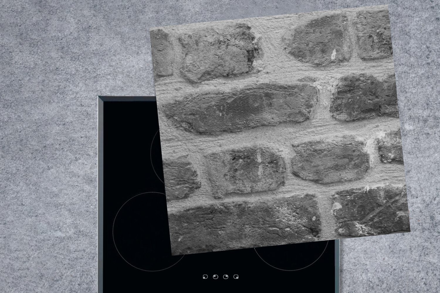 MuchoWow Herdblende-/Abdeckplatte Backsteinmauer, Vinyl, für (1 Arbeitsplatte küche Ceranfeldabdeckung, cm, tlg), 78x78