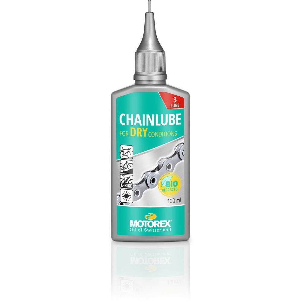 Motorex Fahrradöl Motorex Kettenöl Chainlube Dry Conditions 100ml - Bio Kettenschmiermit