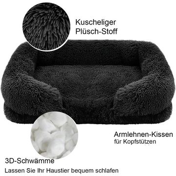 DOPWii Tierbett Flauschiges Hundebett, abnehmbares Hundesofa, rutschfestes Katzenbett, Waschbar