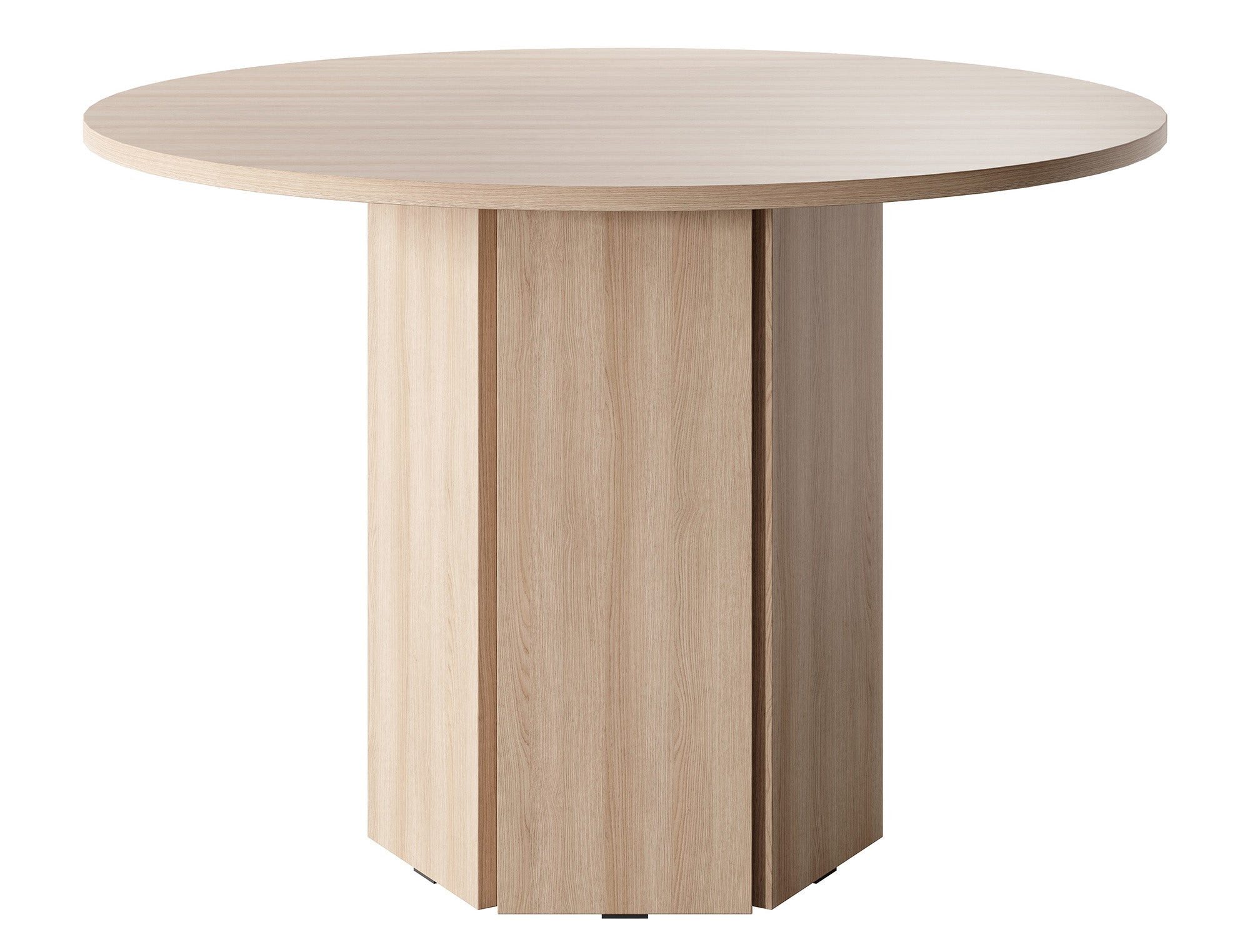 Selsey Esstisch HEXA, Rund, zylindrisches Gestell, Durchmesser 110 cm