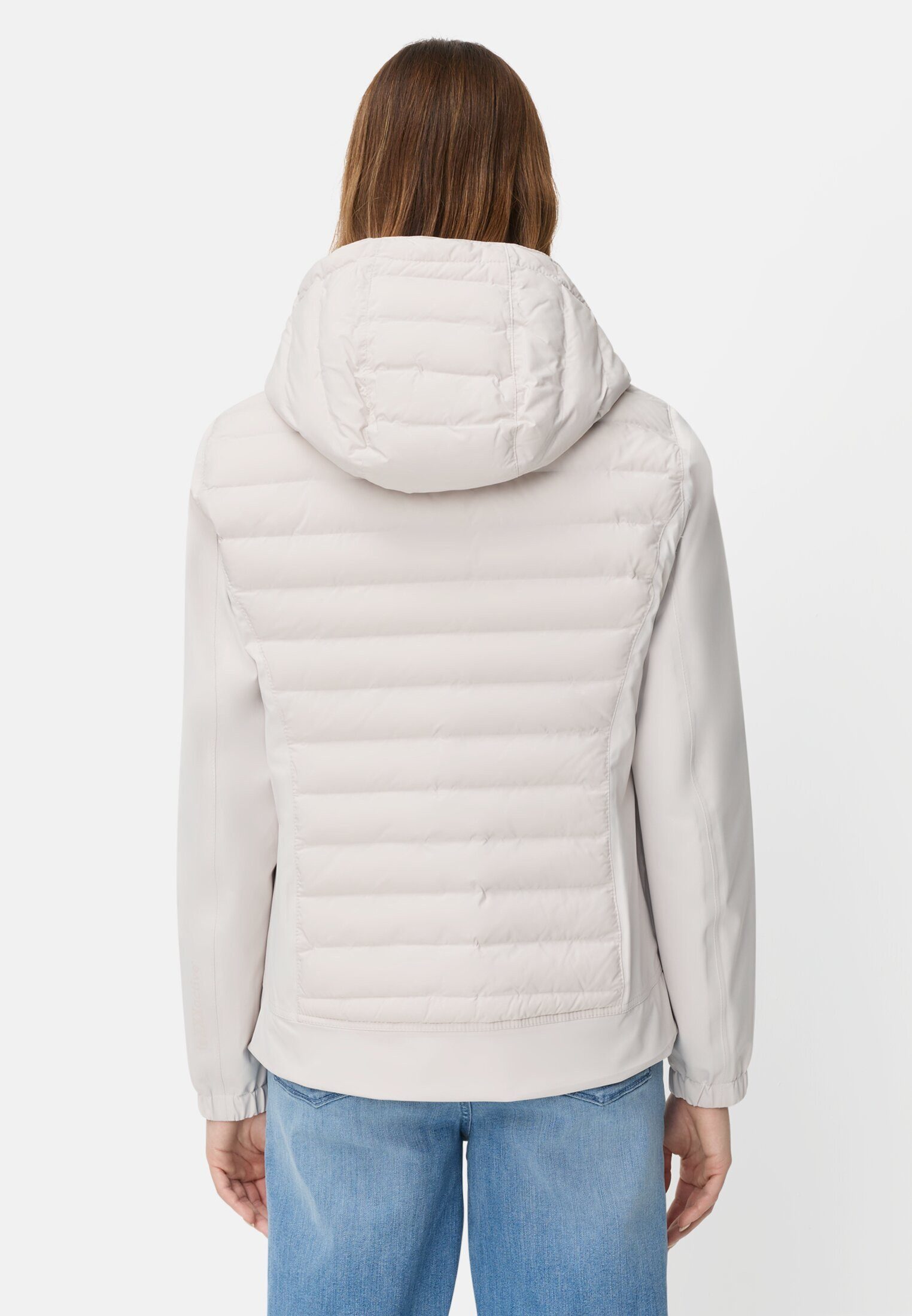 camel active Funktionsjacke mit verstellbarer Kapuze Langarm Markenlogo