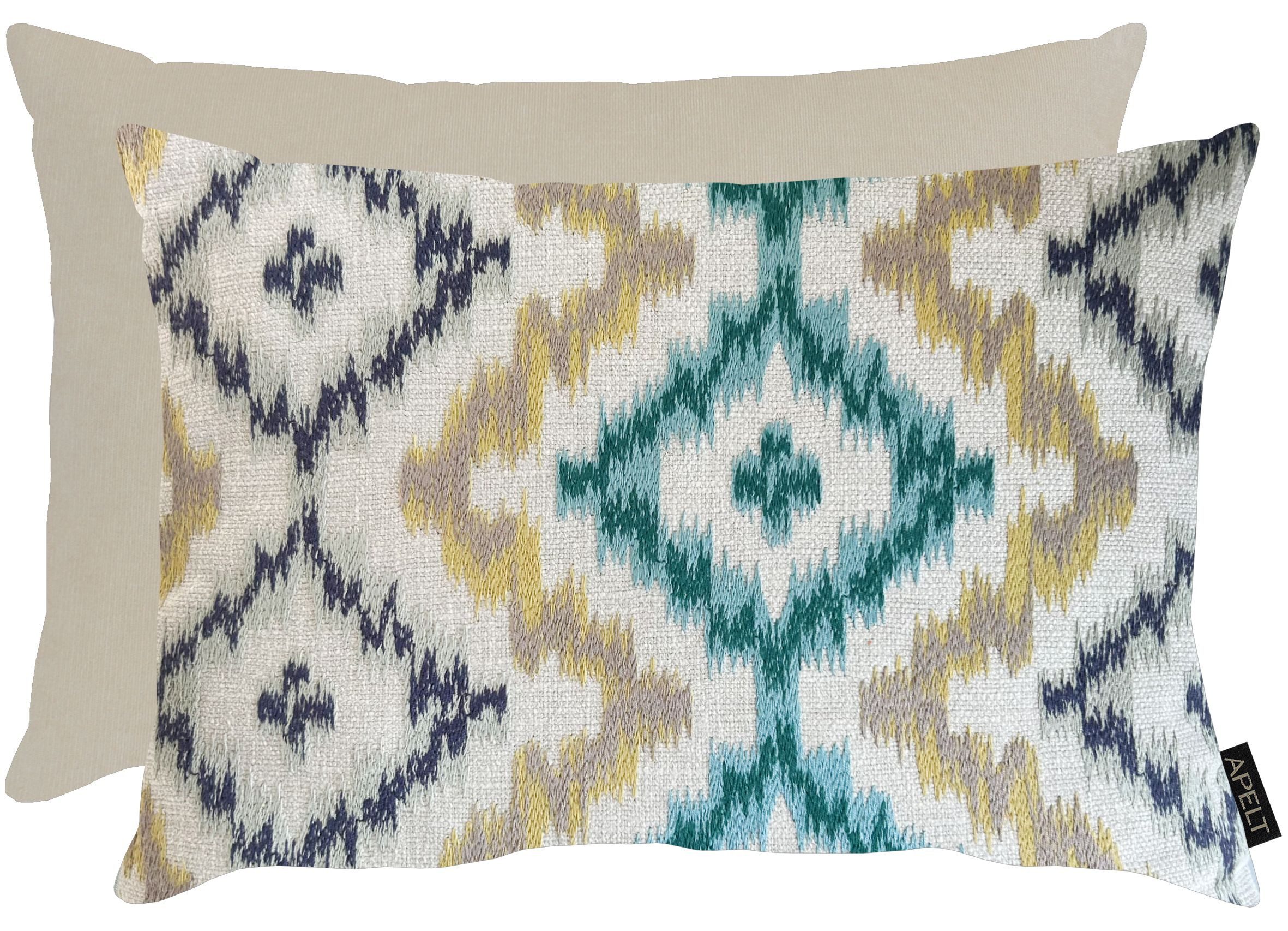 APELT Dekokissen Milan in Ikat-Design, inclusive Soft-Kissenfüllung 100% PES